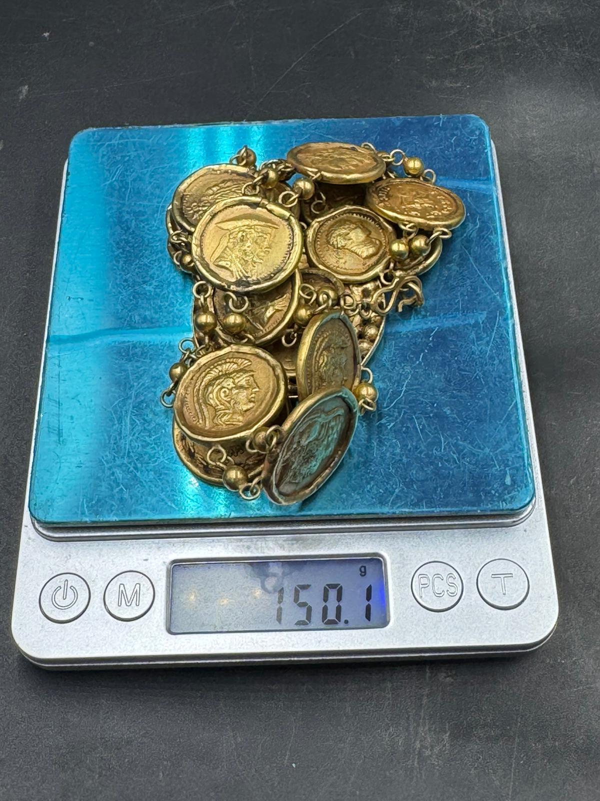 Set di collane di monete in oro puro Bochic 
