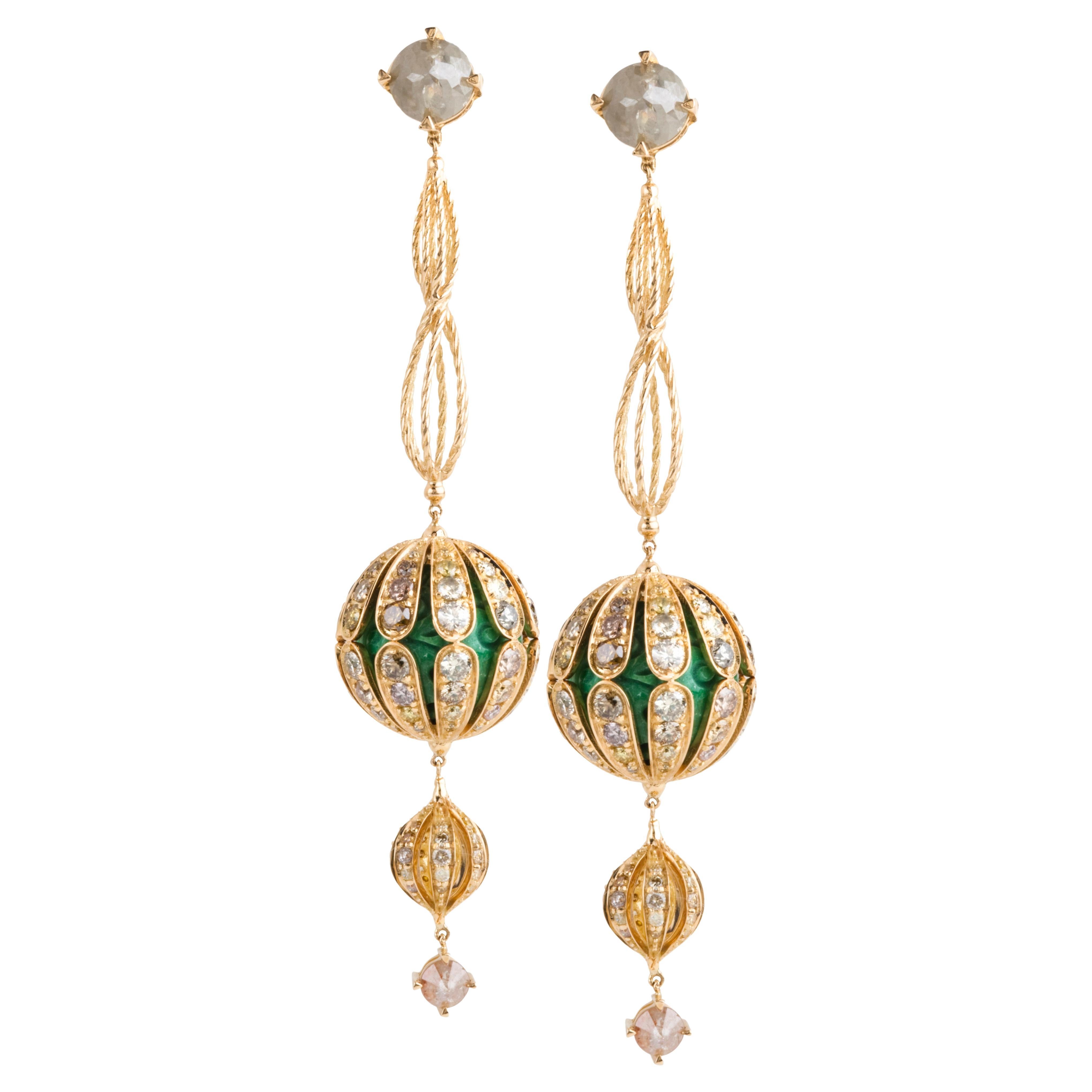 Vintage Jade Drop Earrings at 1stDibs vintage jade earrings