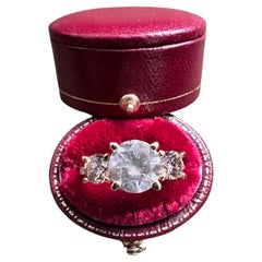 Bochic “Vintage” Fancy Chocolate, Greenish 3 Diamond 18K Rose Gold Ring