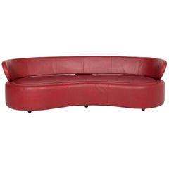 Boconcept Alpha Leather Sofa Red Two-Seat