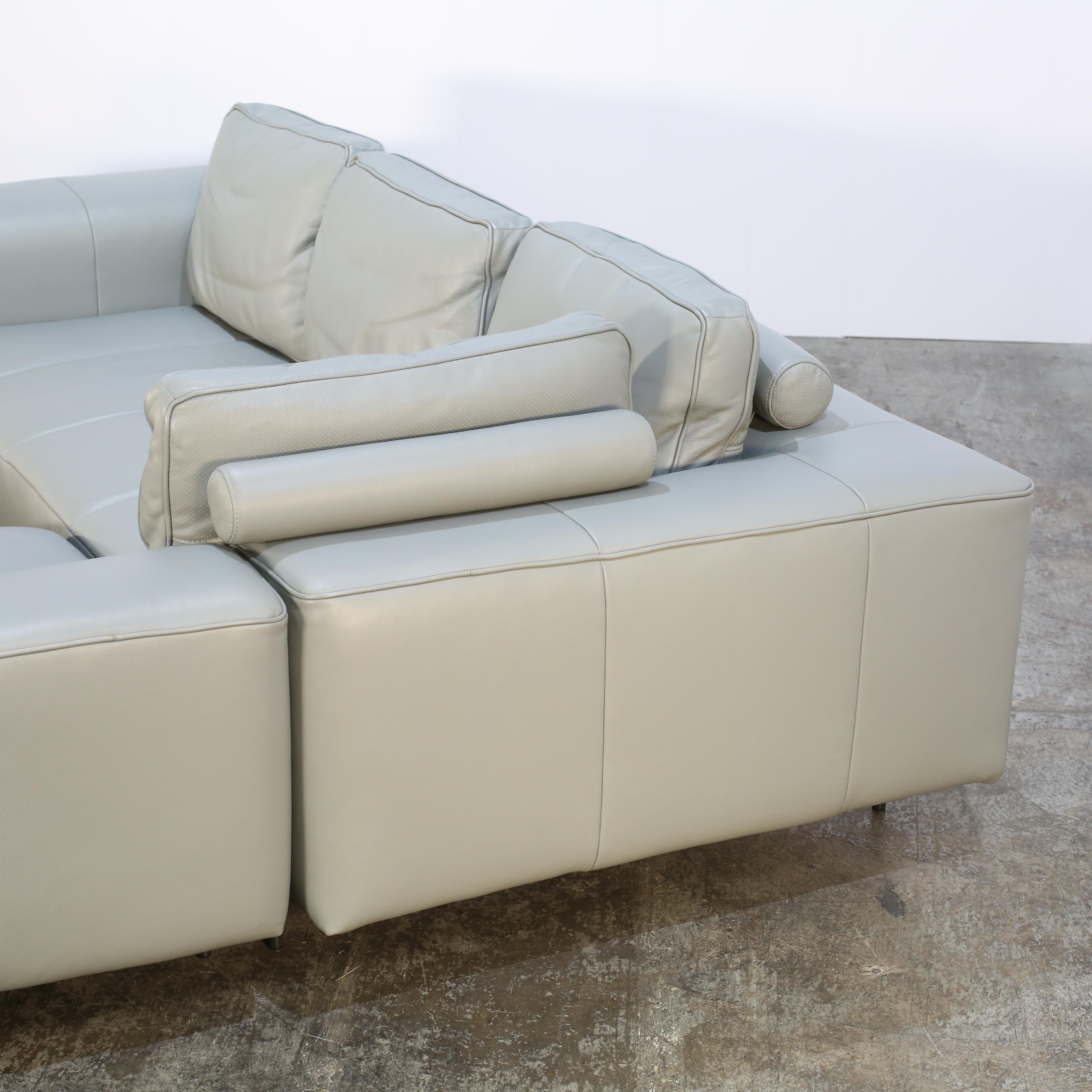 Leather BoConcept Amsterdam Modular Corner Sofa by Henrik Pedersen For Sale