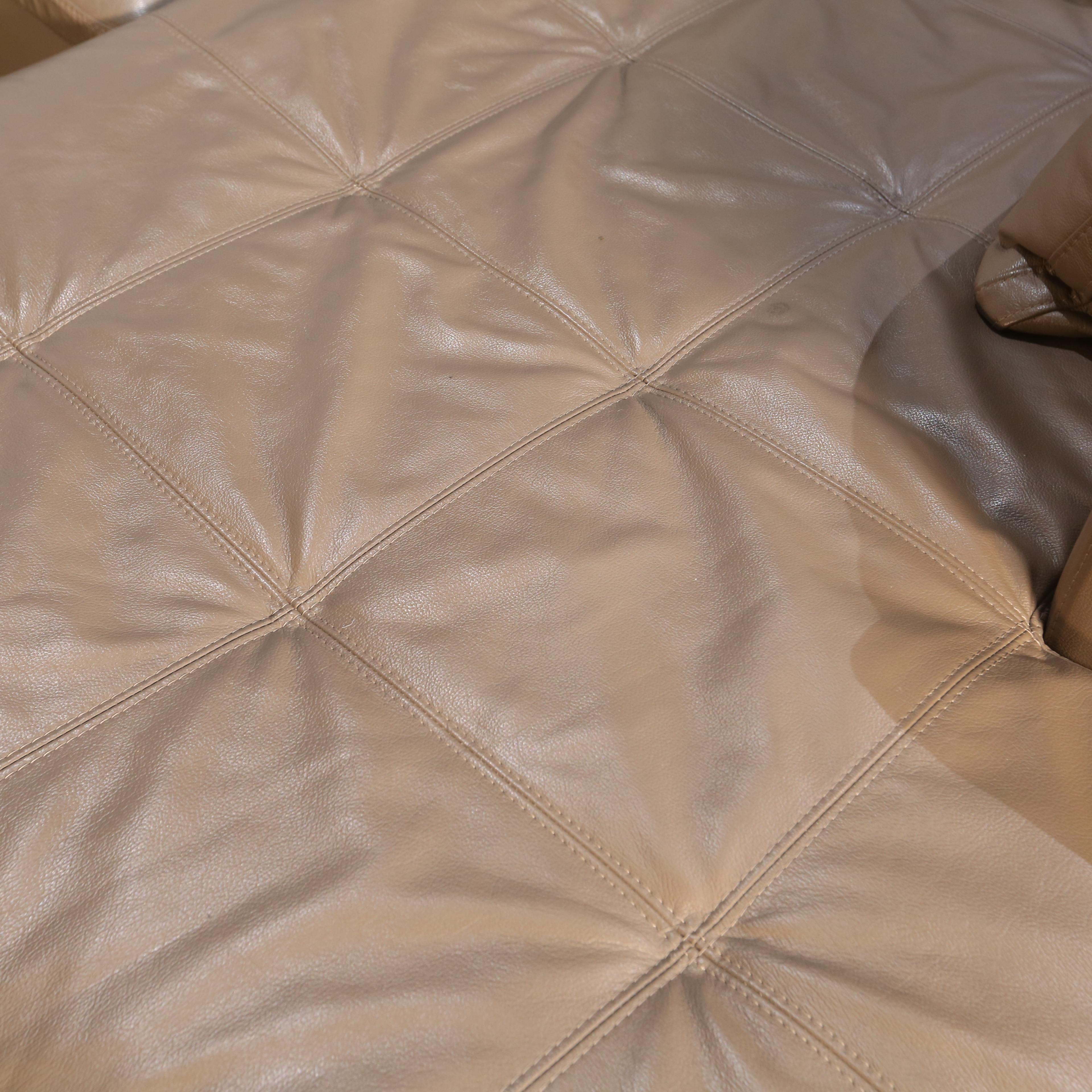 Danois BoConcept Canapé Mezzo en cuir beige en vente