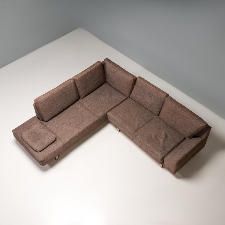BoConcept Brown Fabric Corner Sofa at 1stDibs | boconcept couch, boconcept  river mark, brown fabric sofas