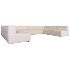 Boconcept Carmo Designer Sofa creme Leather Corner Couch
