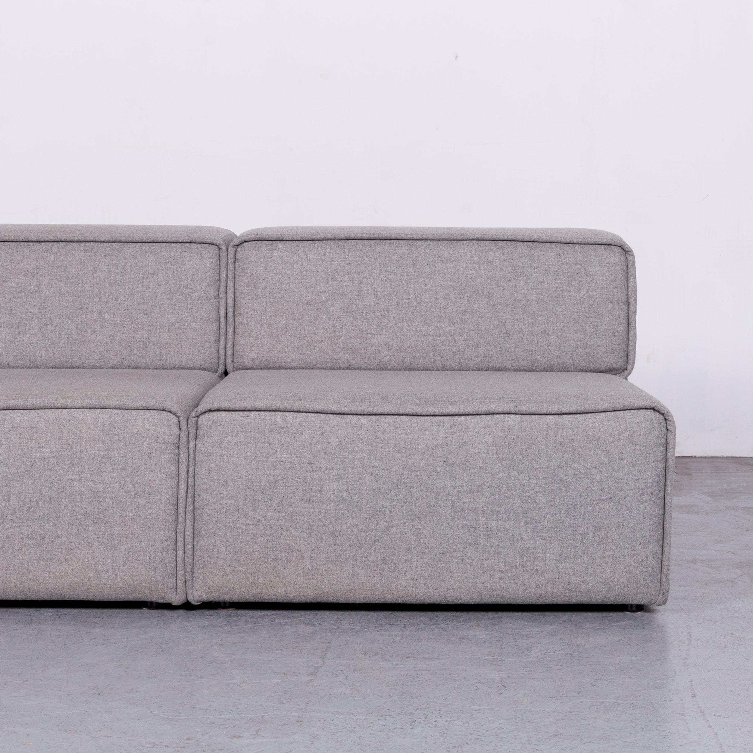 Contemporary BoConcept Carmo Designer Sofa Grey Grey Three-Seat Couch