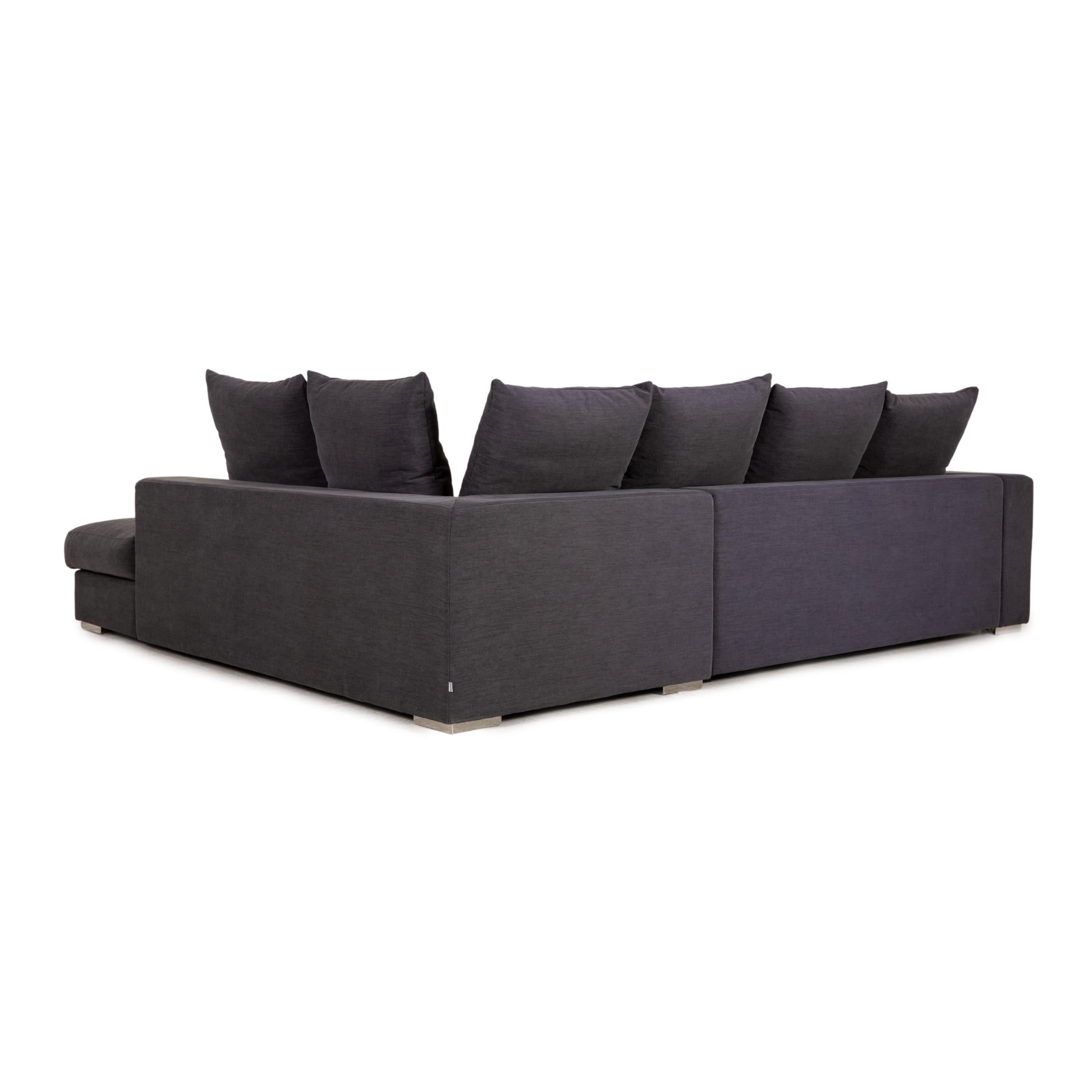 BoConcept Cenova Fabric Sofa Dark Gray Corner Sofa Couch 1