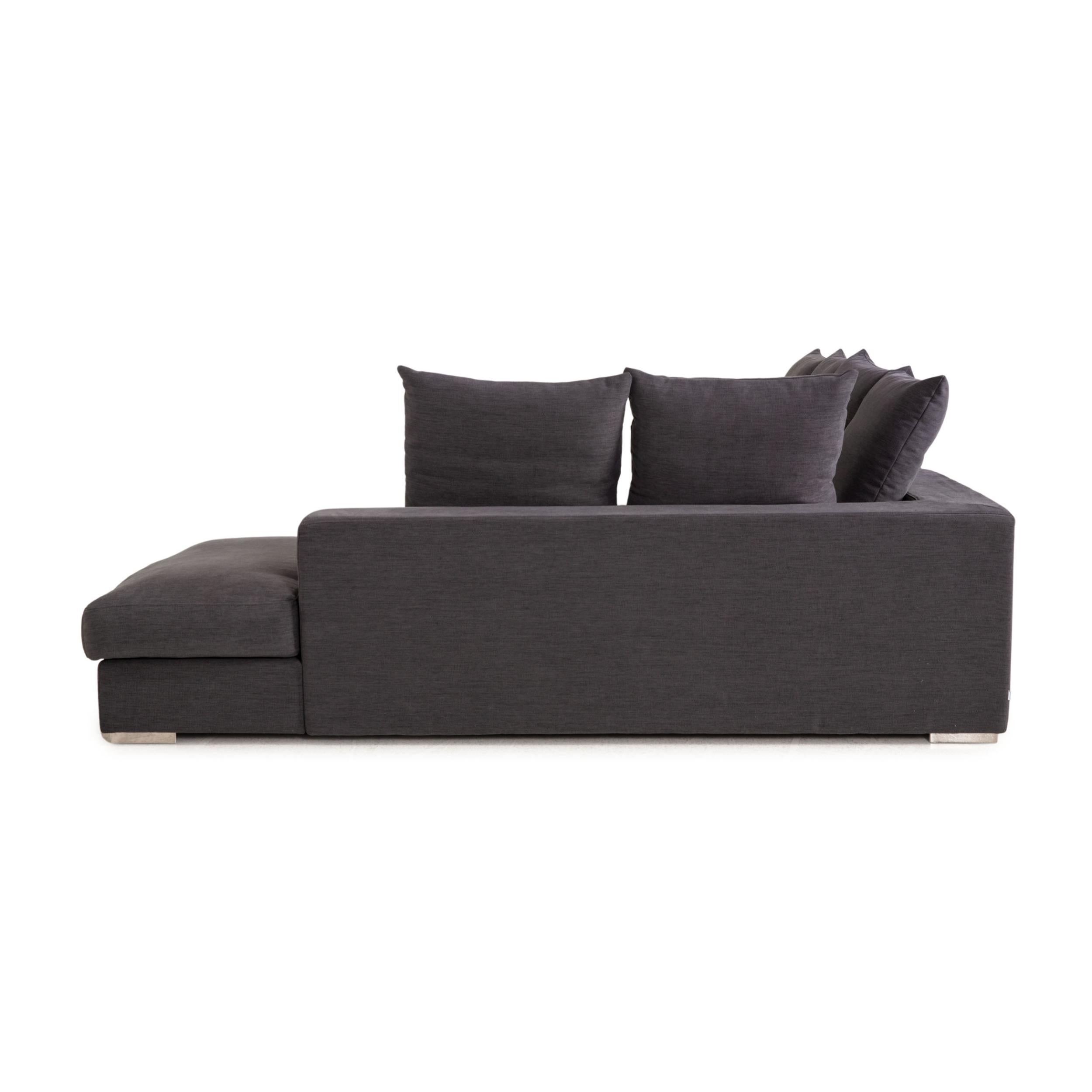 BoConcept Cenova Fabric Sofa Dark Gray Corner Sofa Couch 2