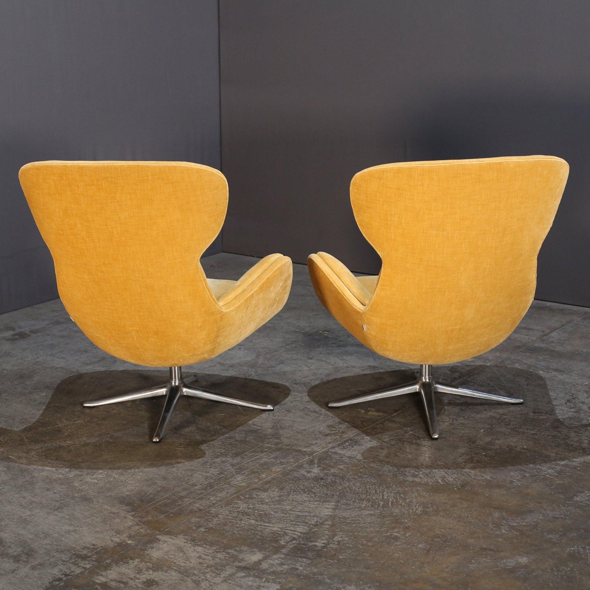 BoConcept Silla de Pana Amarilla Giratoria 3