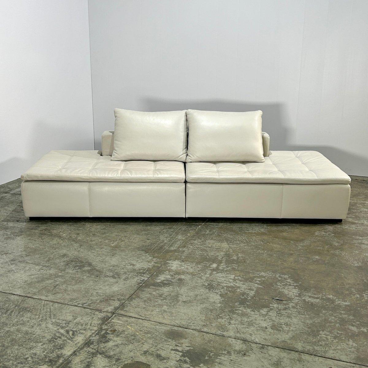 BoConcept Sofá Modular Mezzo de piel color crema, set de 2 Siglo XXI y contemporáneo en venta