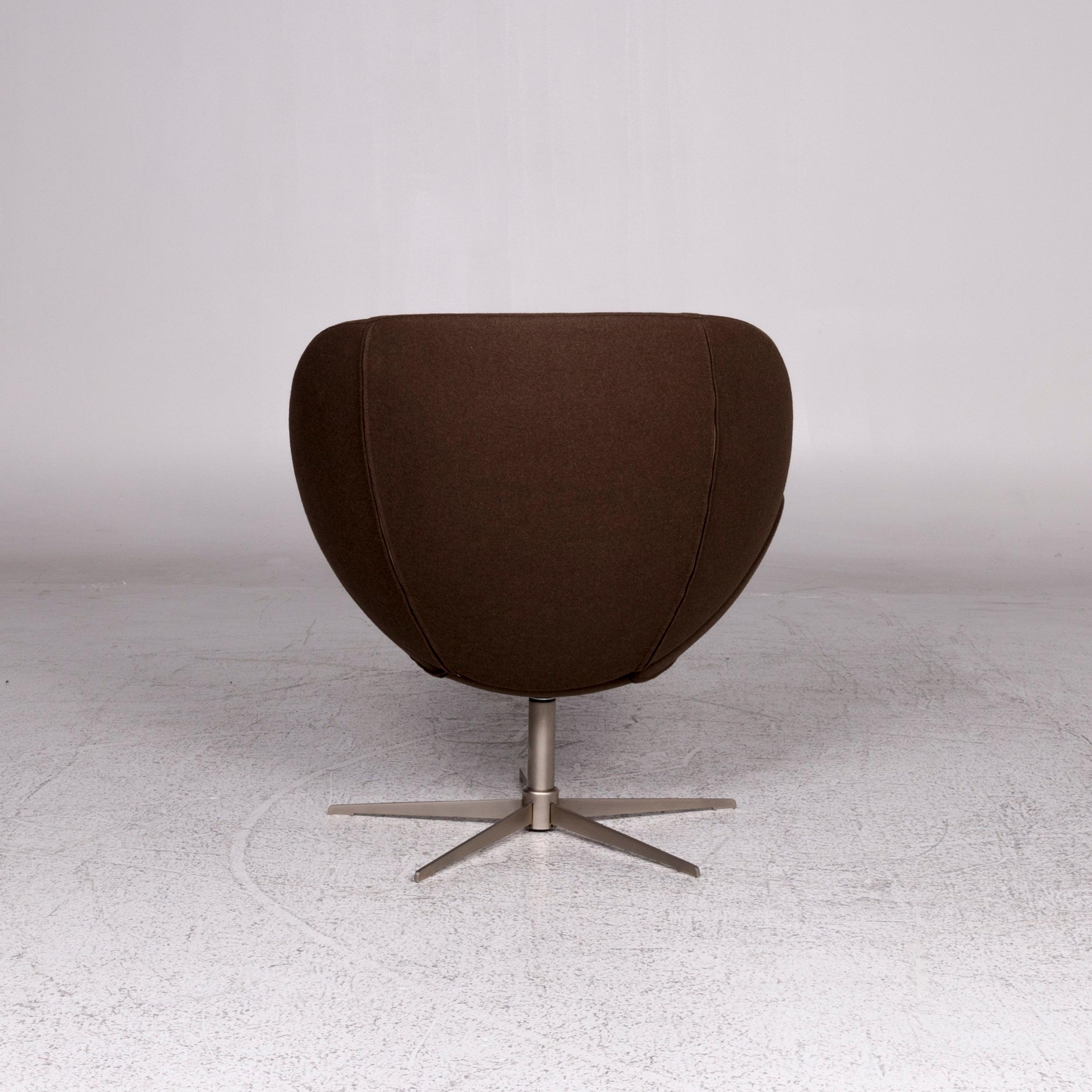 BoConcept Designer Fabric Armchair Brown Swivel Chair In Excellent Condition In Cologne, DE