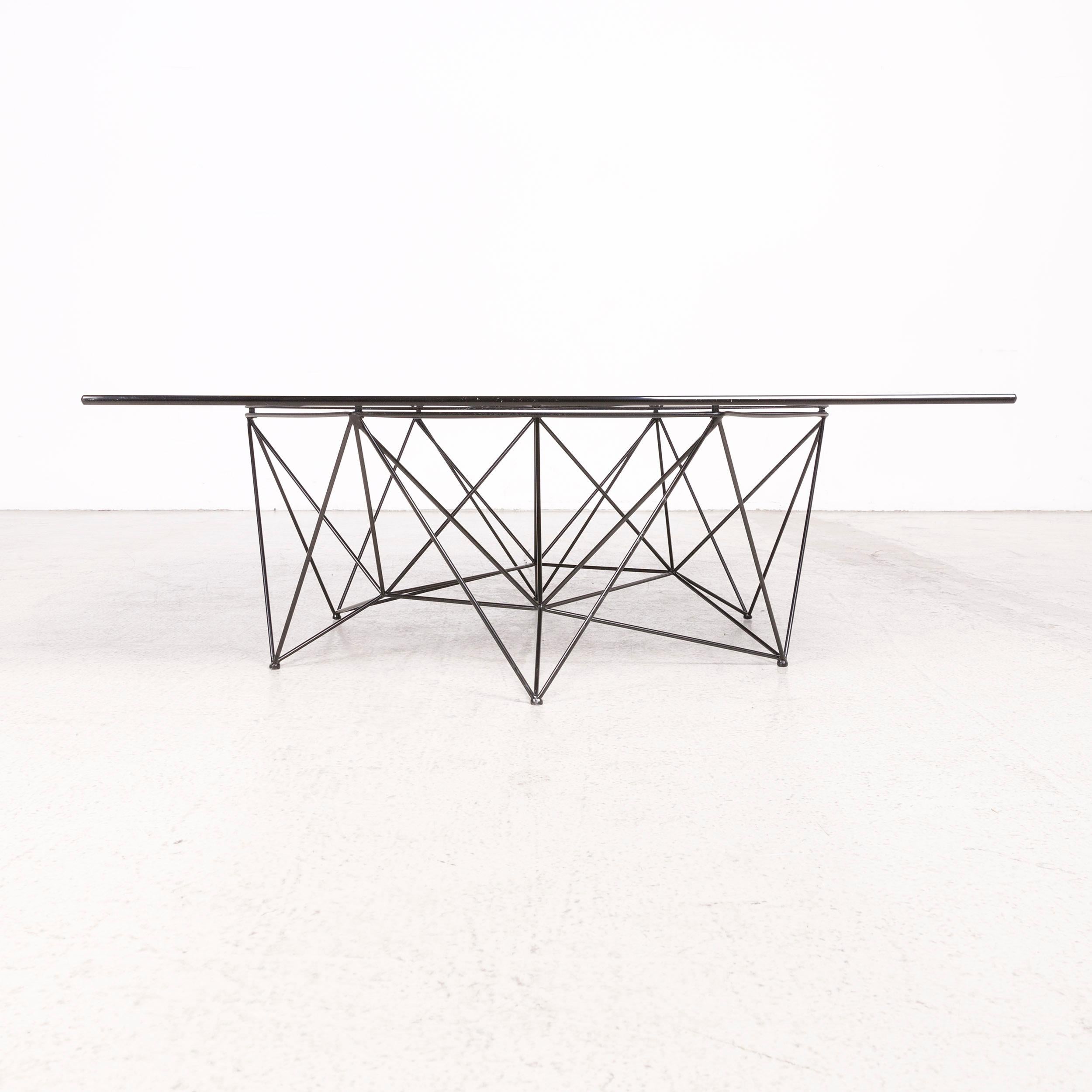 Modern BoConcept Designer Glass Table Black Coffee Table For Sale