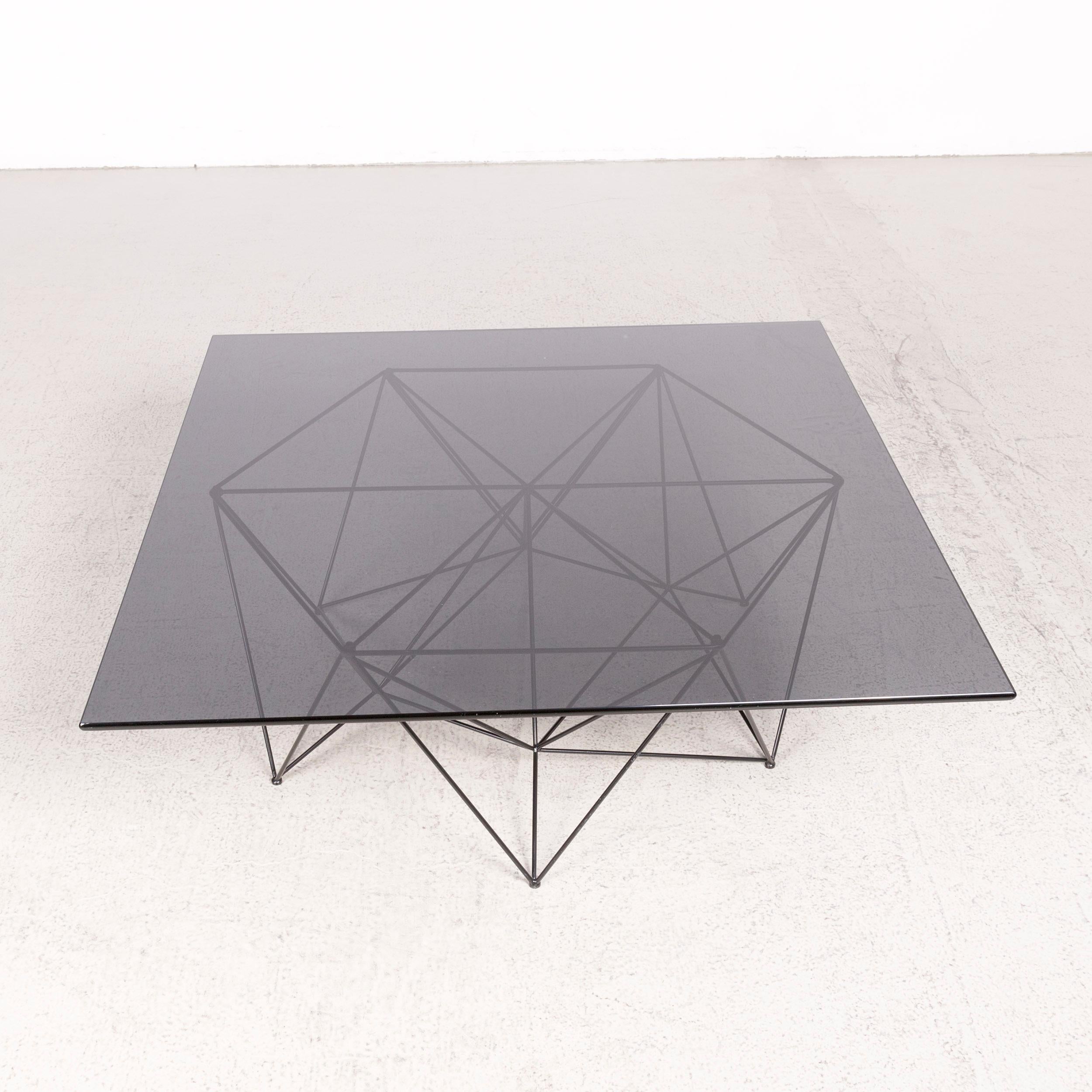 European BoConcept Designer Glass Table Black Coffee Table For Sale