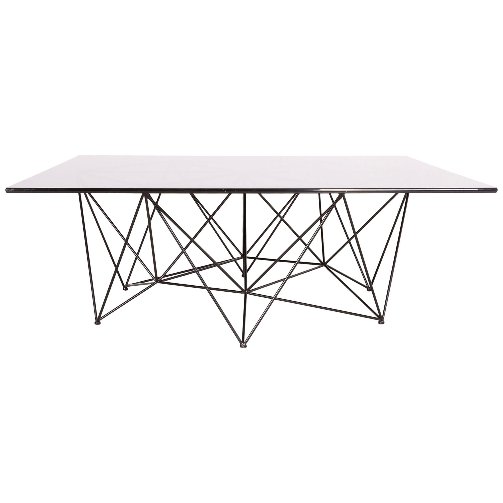 BoConcept Designer Glass Table Black Coffee Table For Sale