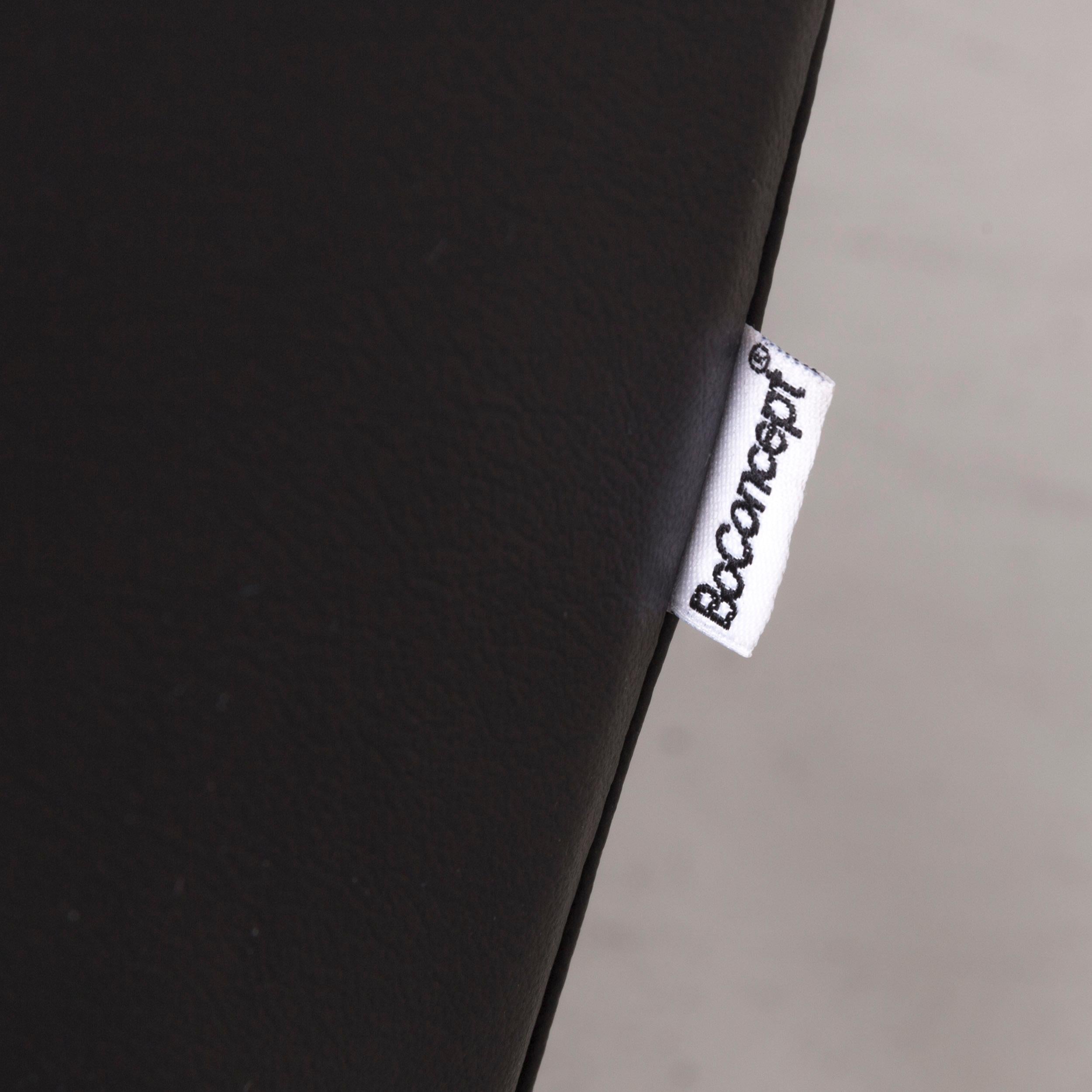 Contemporary BoConcept Designer Leather Armchair Black For Sale