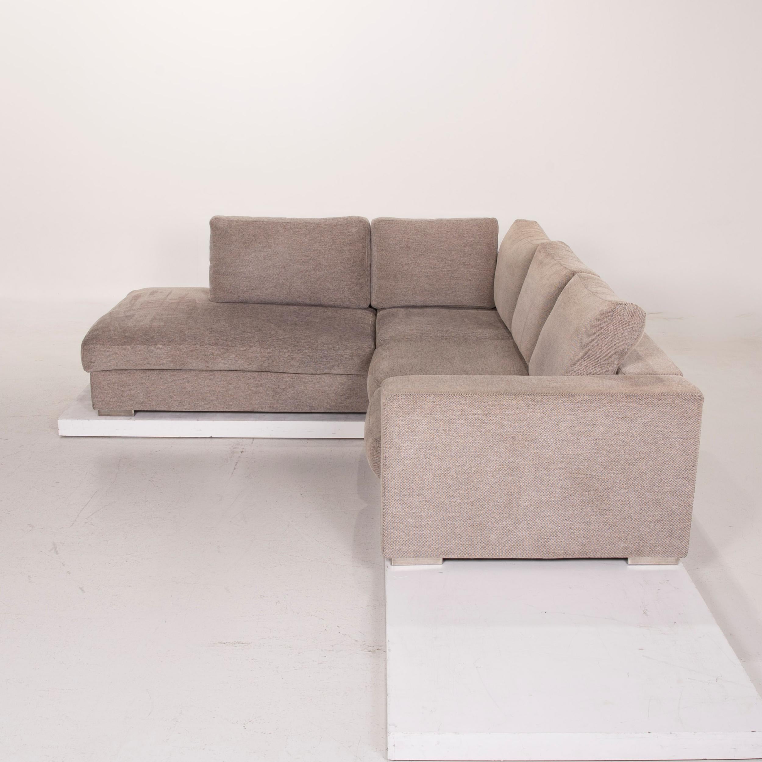 Boconcept Fabric Sofa Beige Corner Sofa In Fair Condition For Sale In Cologne, DE