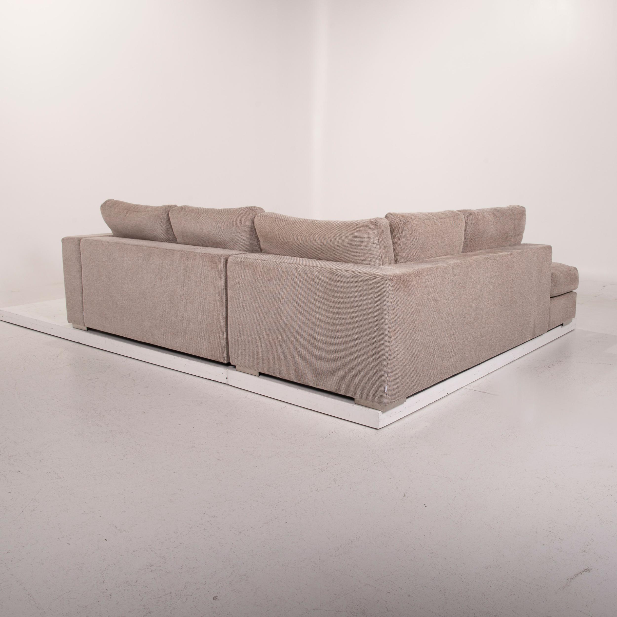 Contemporary Boconcept Fabric Sofa Beige Corner Sofa For Sale