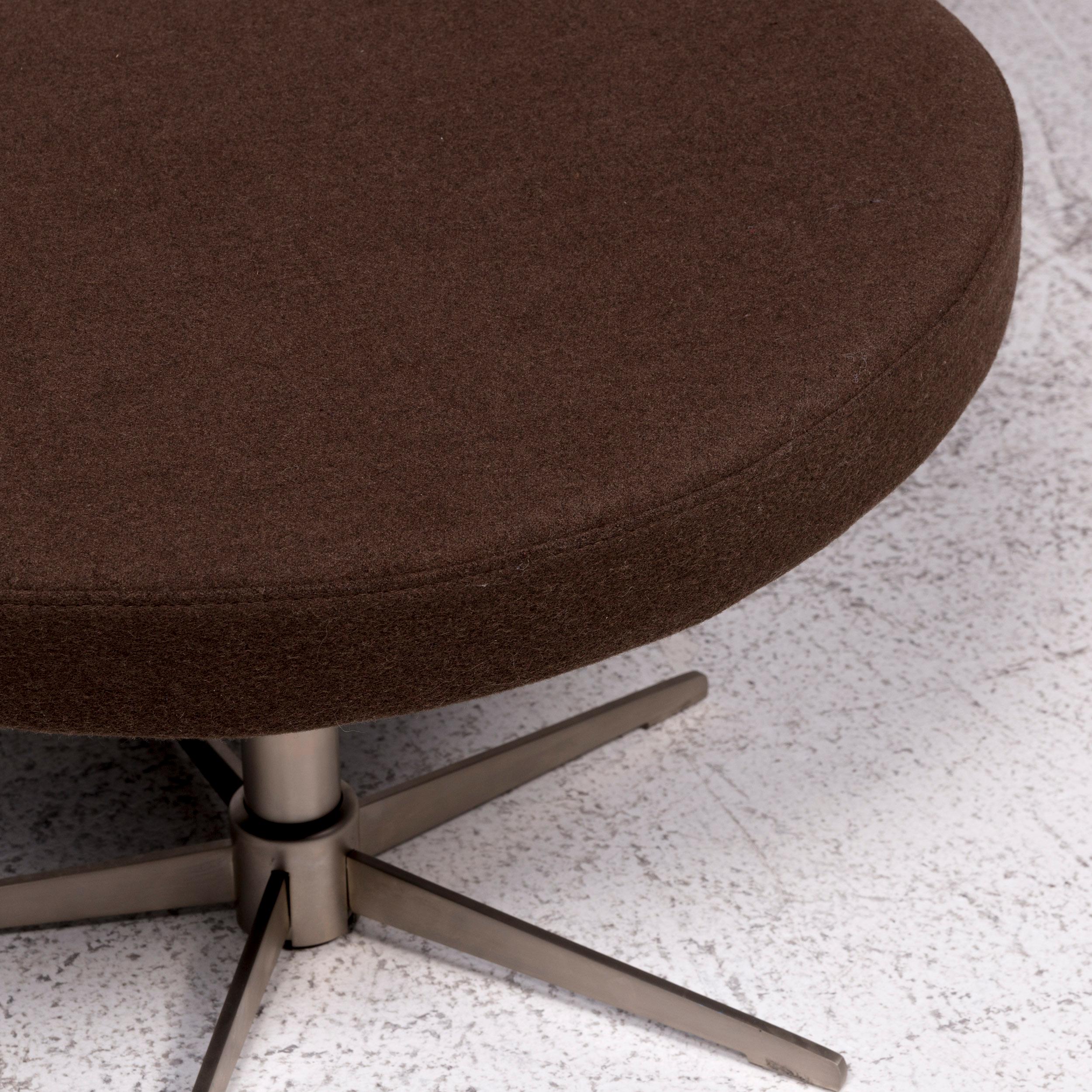 Modern Boconcept Fabric Stool Brown Swivel Function For Sale