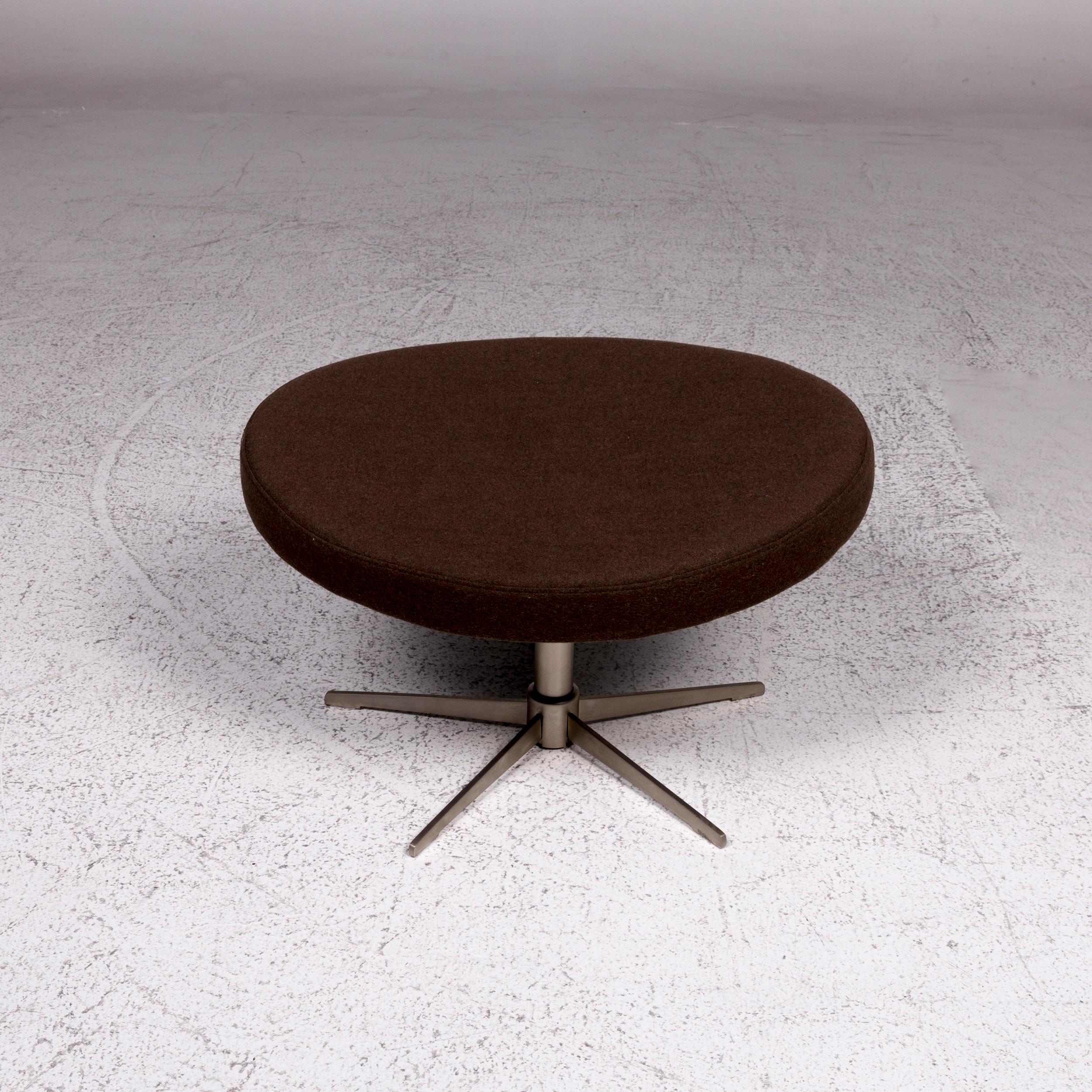 Boconcept Fabric Stool Brown Swivel Function In Excellent Condition For Sale In Cologne, DE