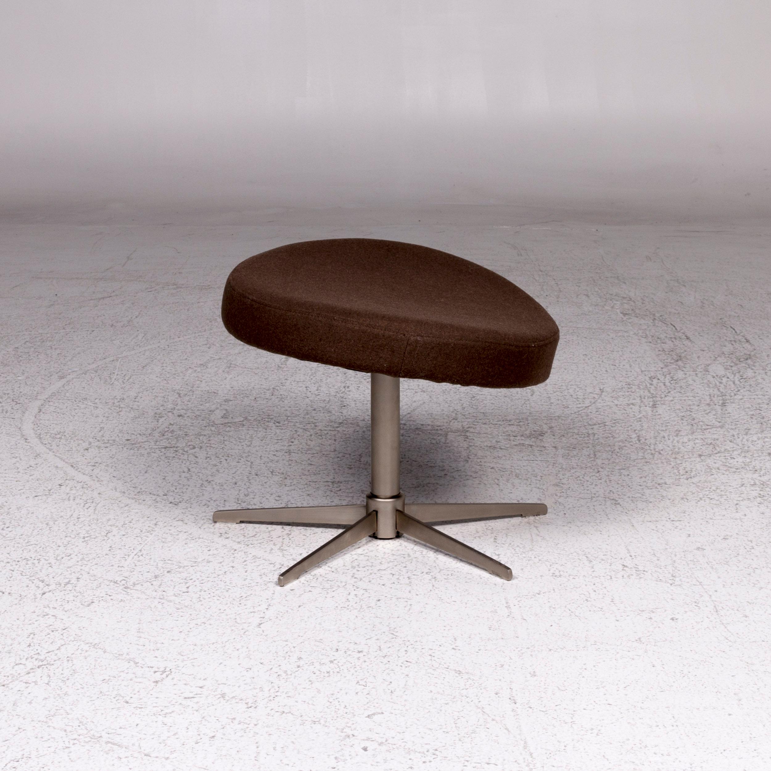 Contemporary Boconcept Fabric Stool Brown Swivel Function For Sale