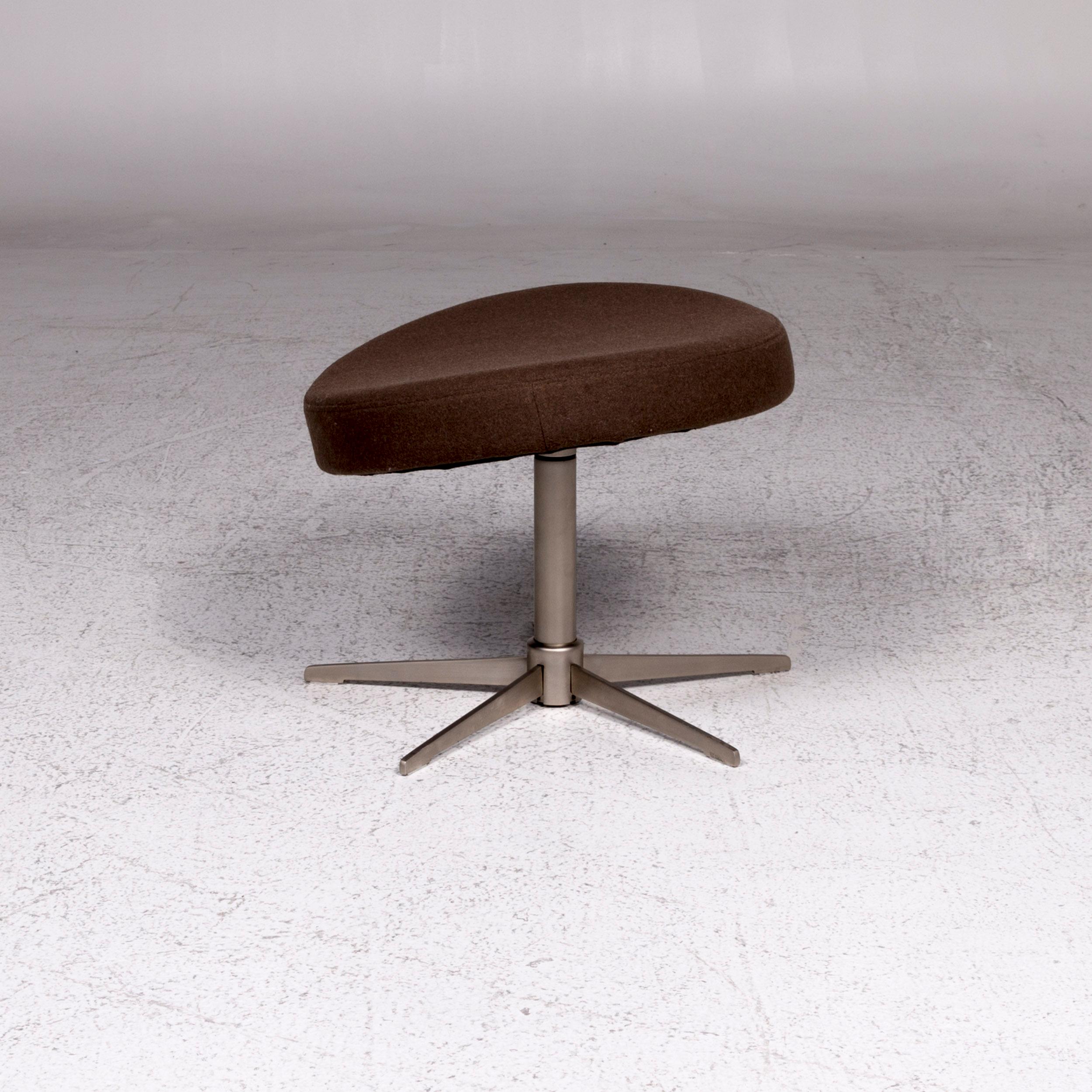 Leather Boconcept Fabric Stool Brown Swivel Function For Sale