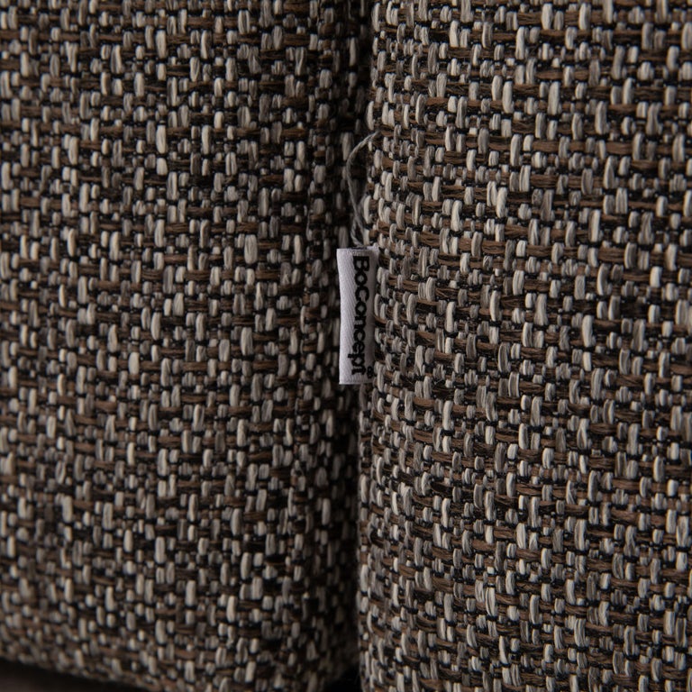 BoConcept Genova Fabric Sofa Gray Corner Sofa Couch For Sale at 1stDibs