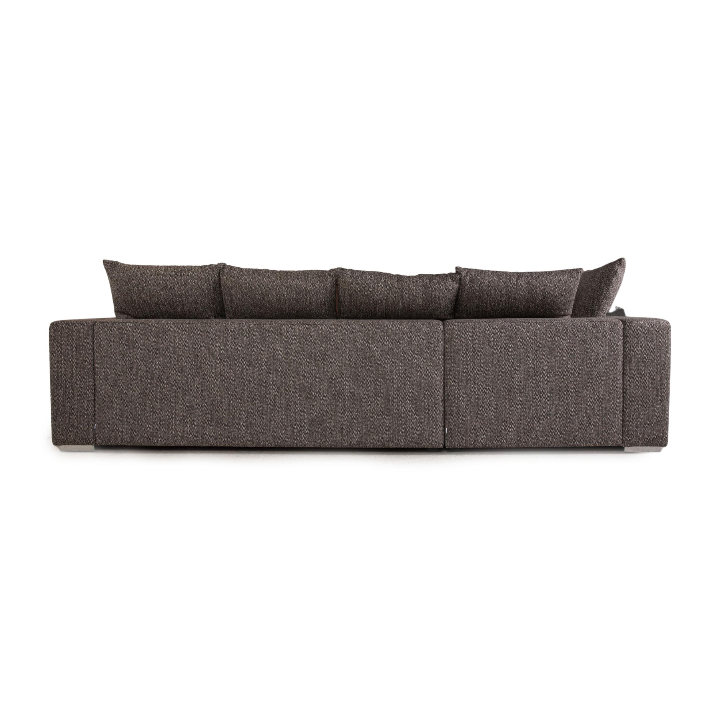 Lithuanian BoConcept Genova Fabric Sofa Gray Corner Sofa Couch For Sale