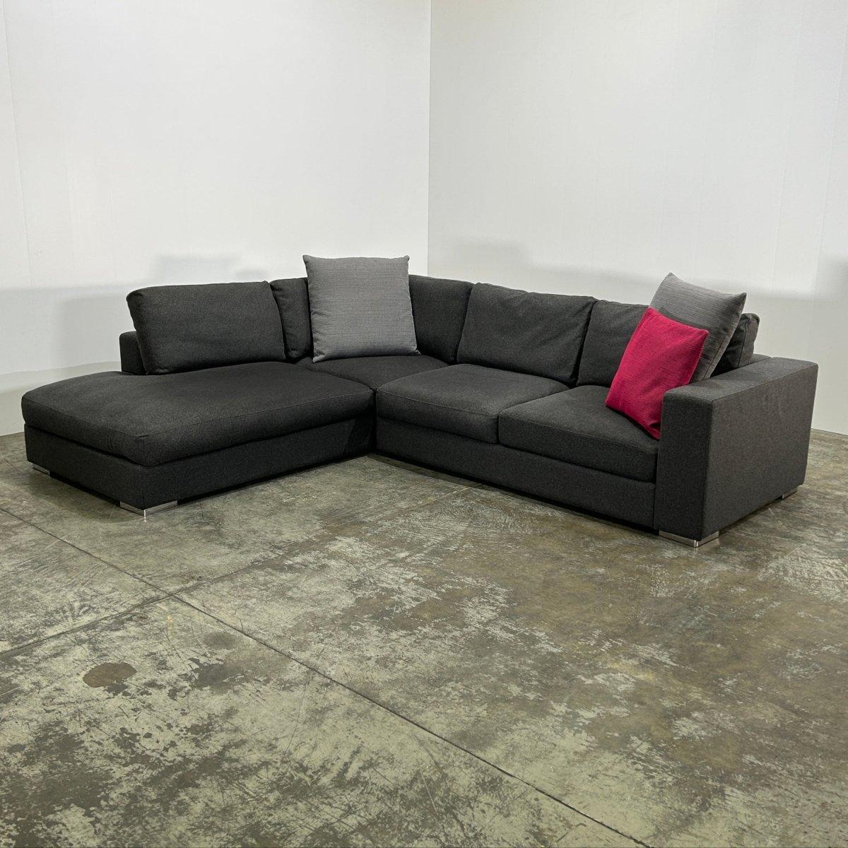 BoConcept Grey Corner Sofa For Sale 4