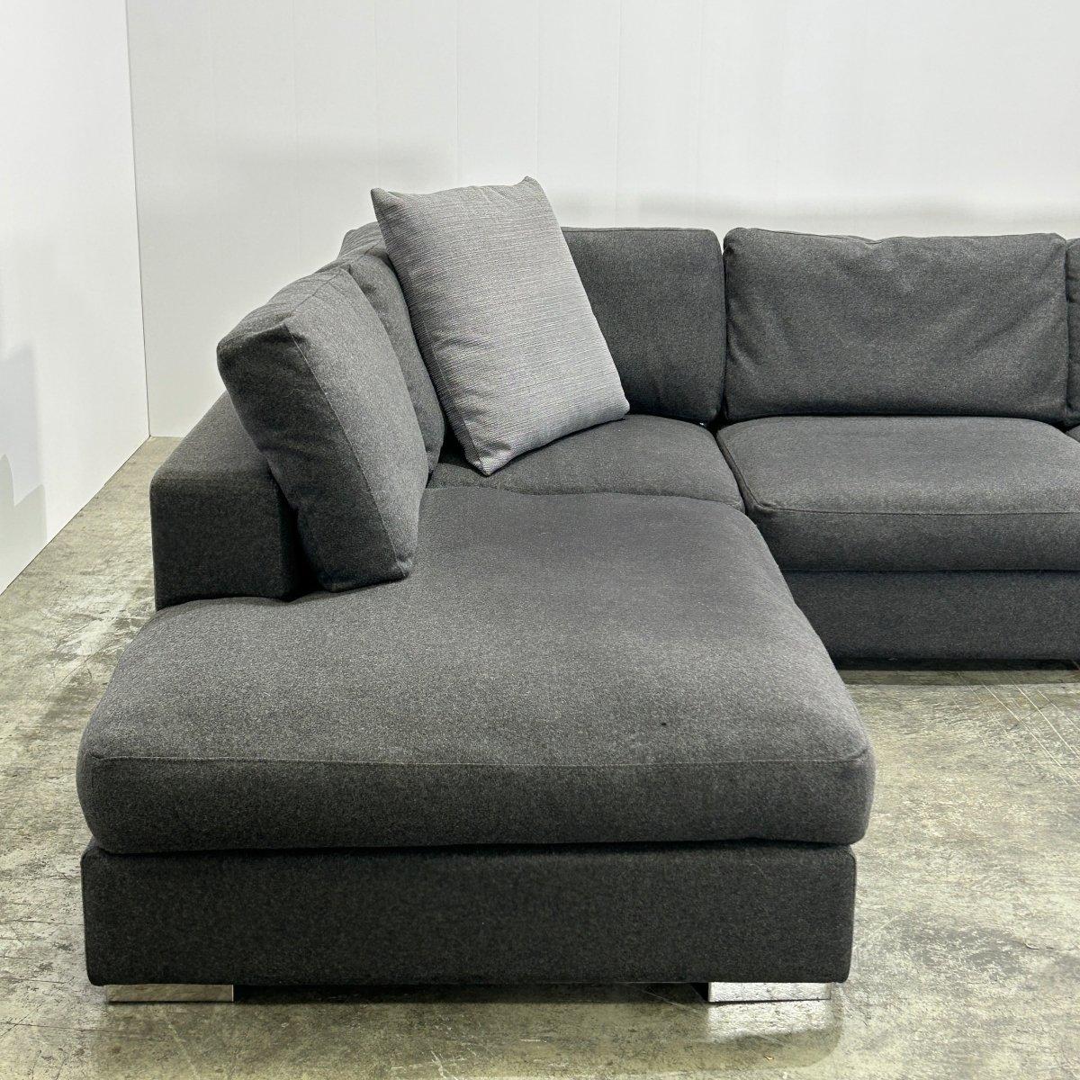 BoConcept Grey Corner Sofa For Sale 1