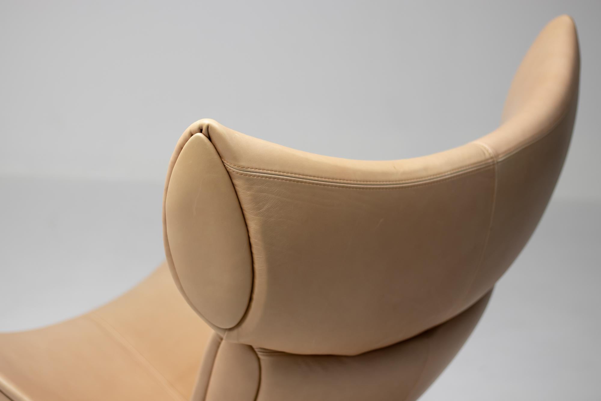 Stainless Steel BoConcept Imola Danish Lounge Chair