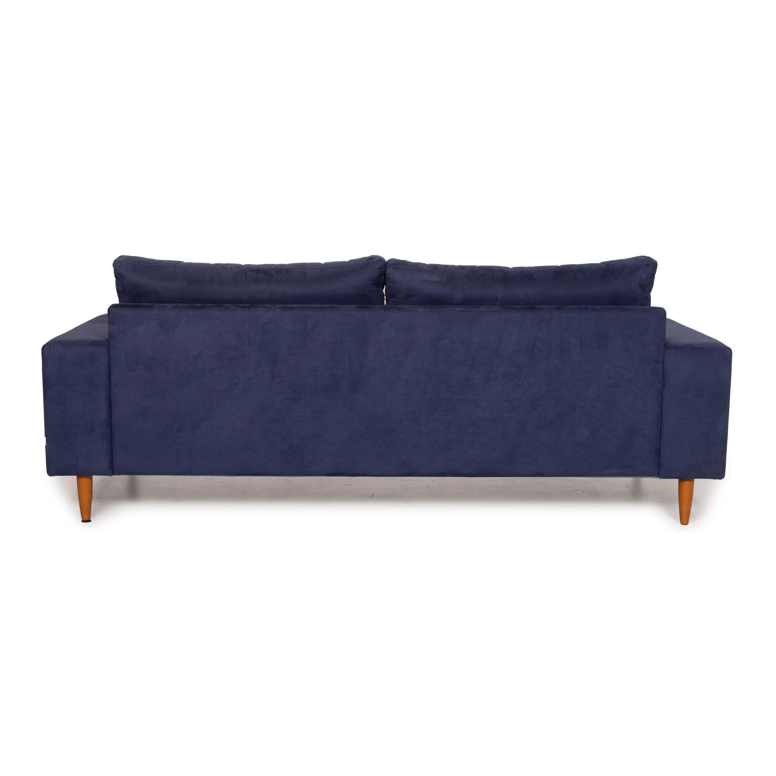 BoConcept Indivi 2 Fabric Sofa Blue Three-Seater 4