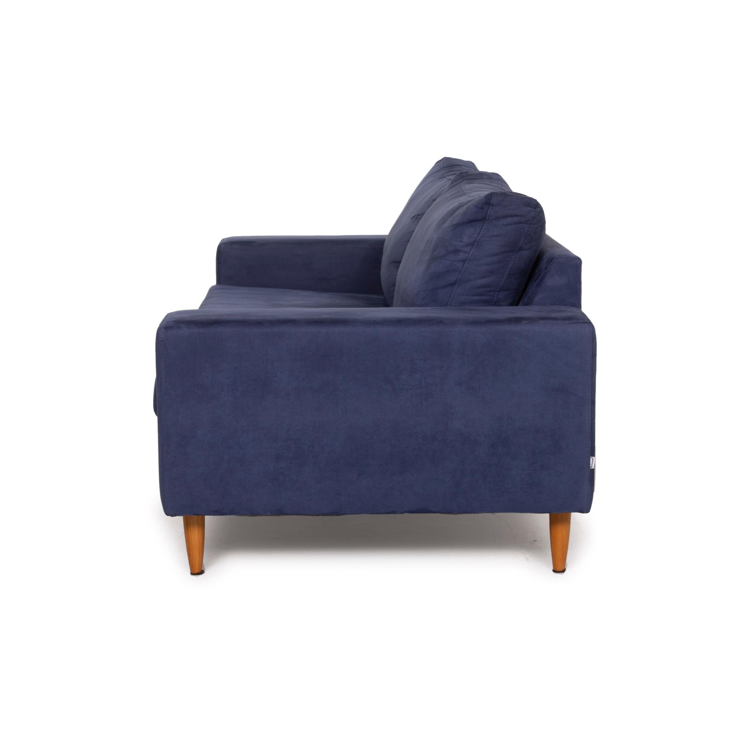 BoConcept Indivi 2 Fabric Sofa Blue Three-Seater 5