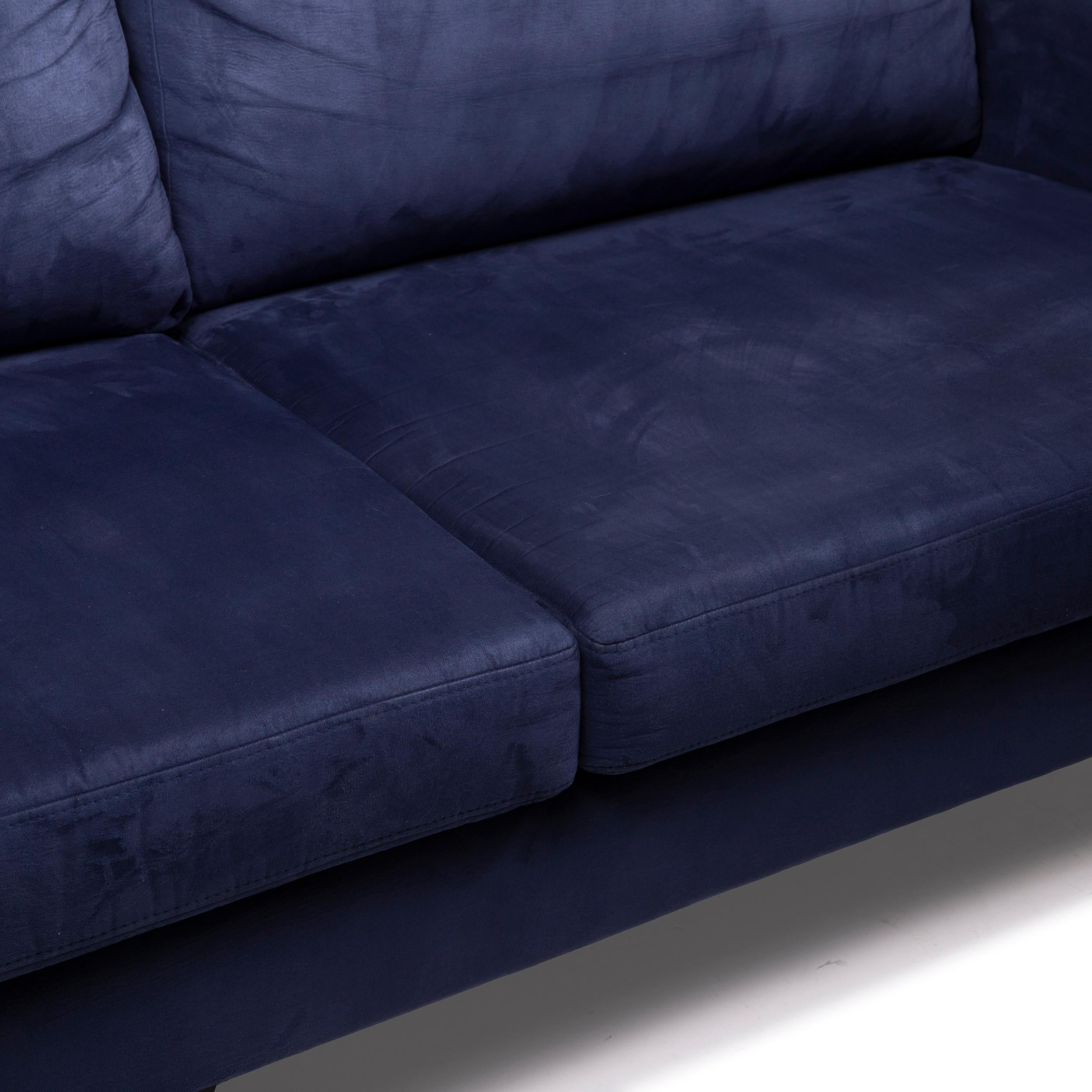 Modern BoConcept Indivi 2 Fabric Sofa Blue Three-Seater