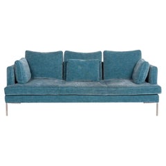 BoConcept Istra Fabric Sofa Blue Three-Seat Couch