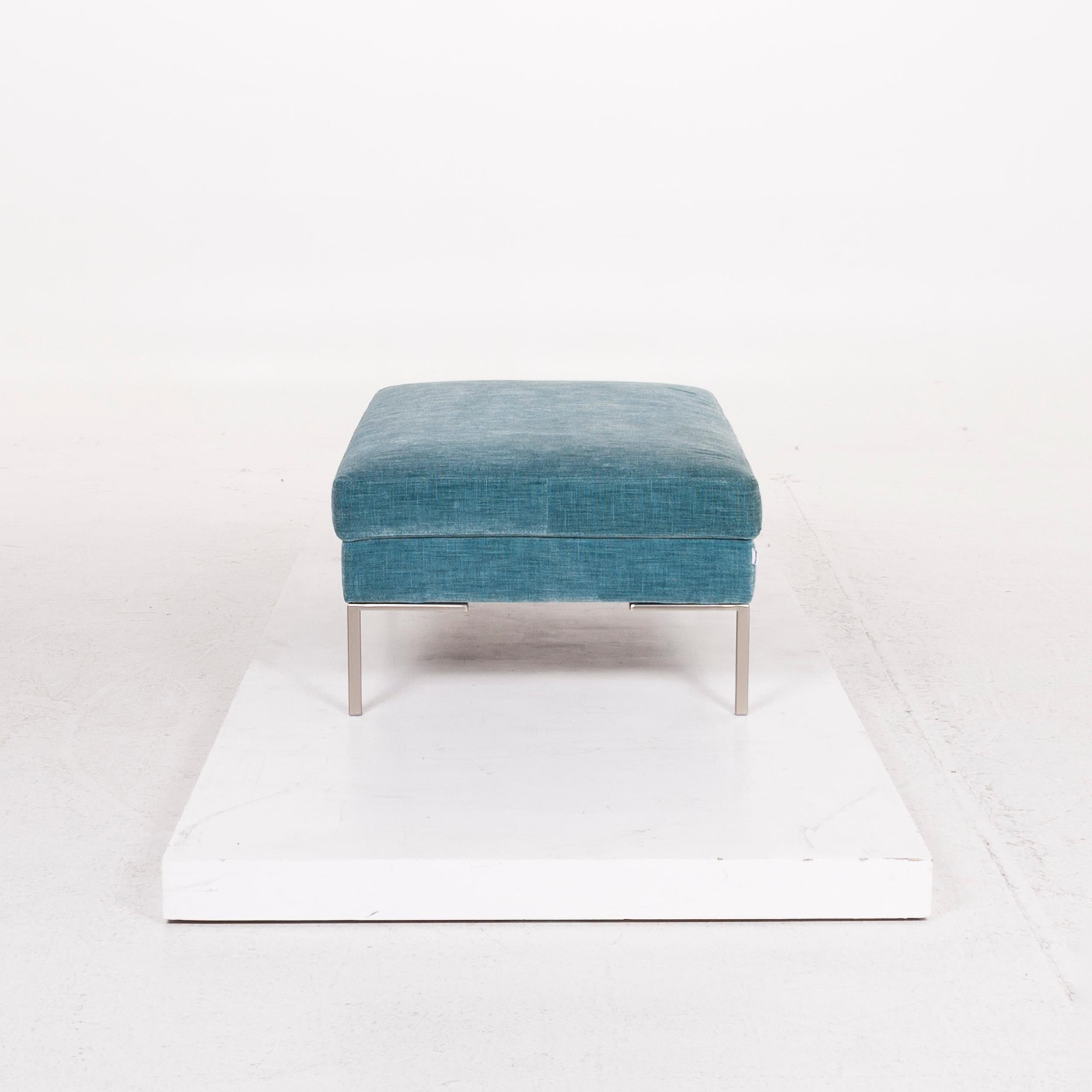 BoConcept Istra Fabric Sofa Set Blue 1 Three-Seat 1 Stool 5