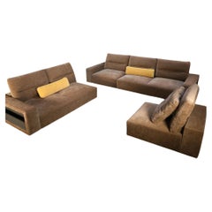 BoConcept Grand canapé modulable avec dossier réglable et sections de rangement