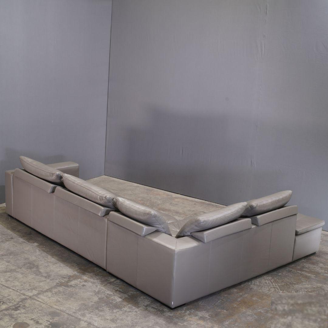 Moderne BoConcept Canapé sectionnel en cuir Mezzo Corner Chaise