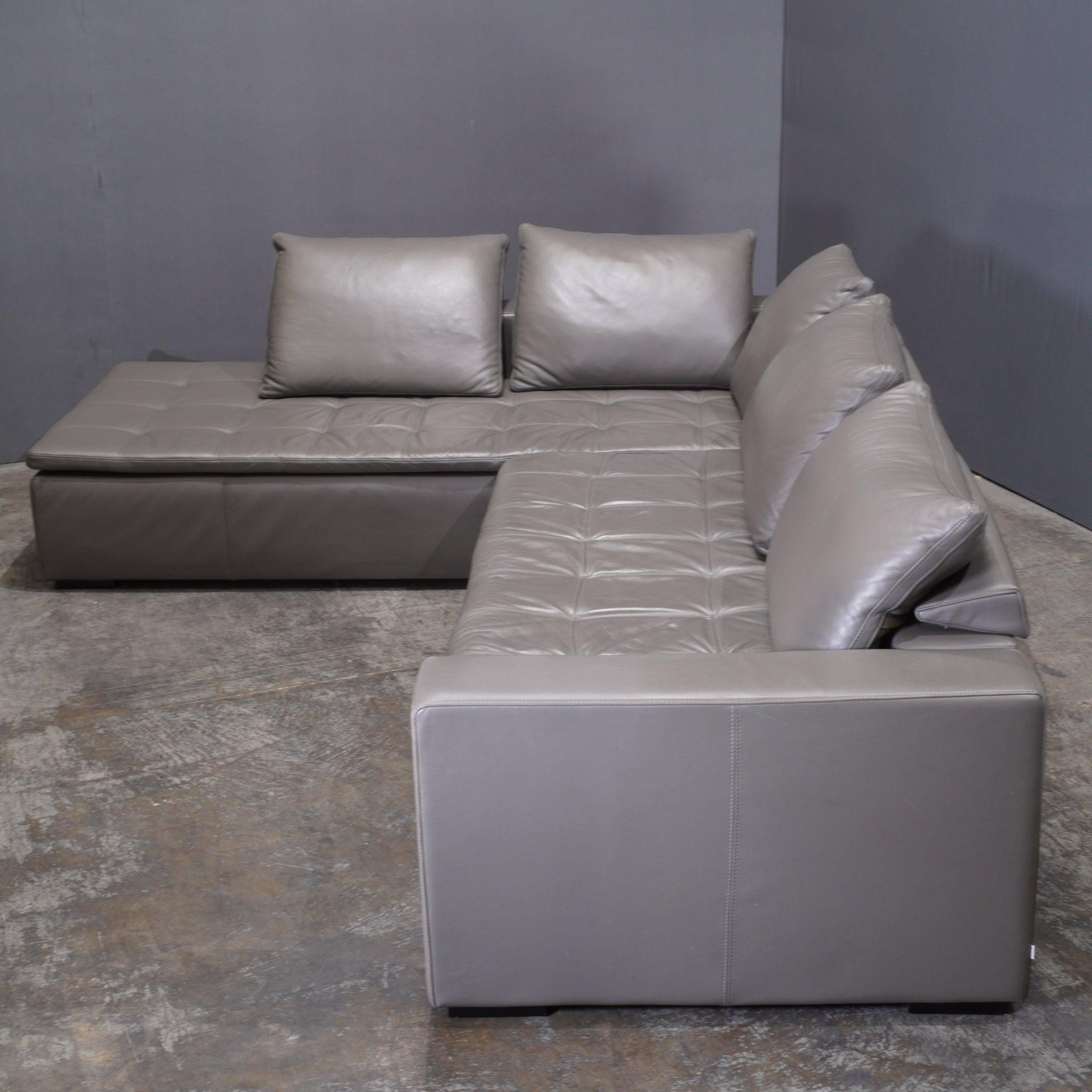 BoConcept Canapé sectionnel en cuir Mezzo Corner Chaise Bon état à Basildon, London