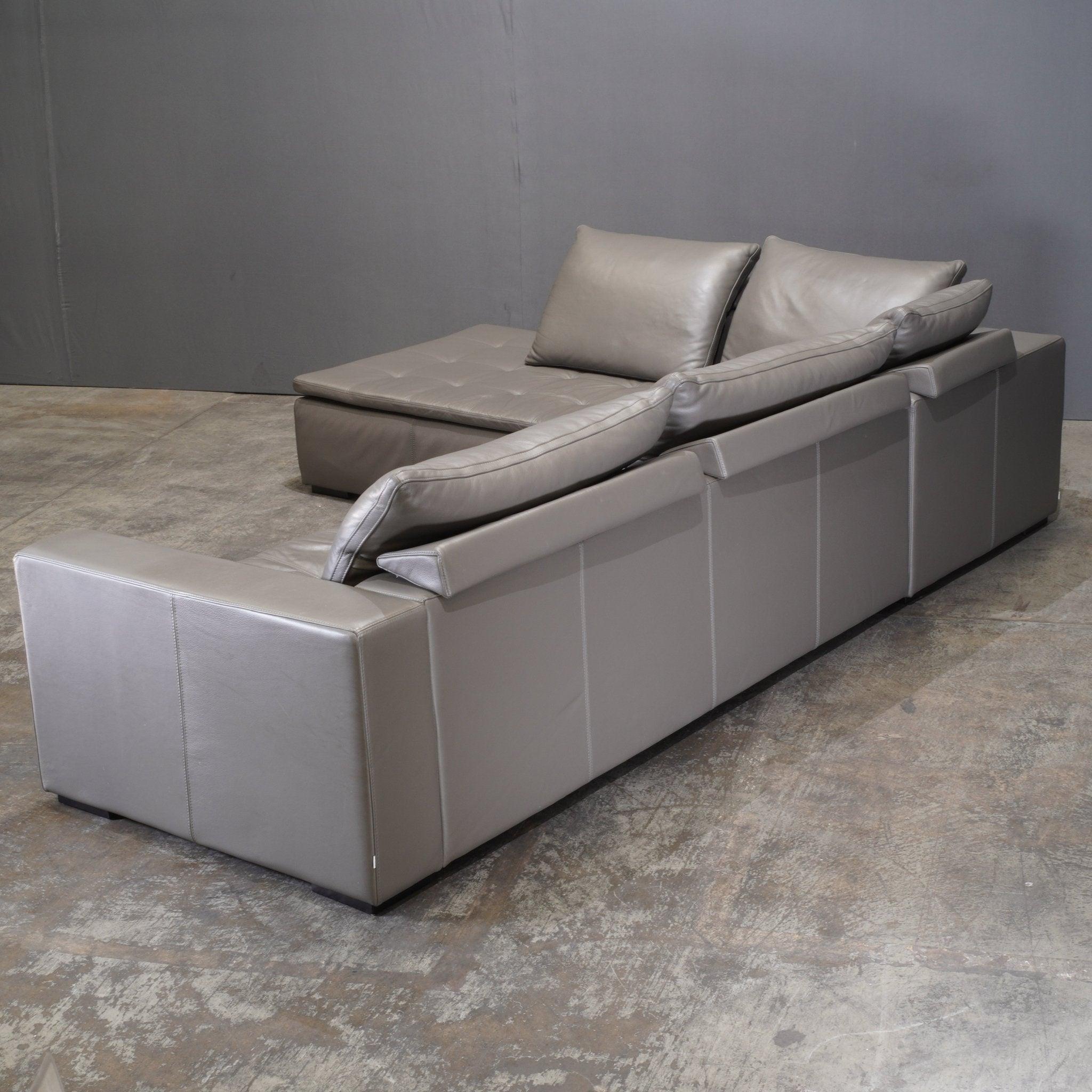 Métal BoConcept Canapé sectionnel en cuir Mezzo Corner Chaise