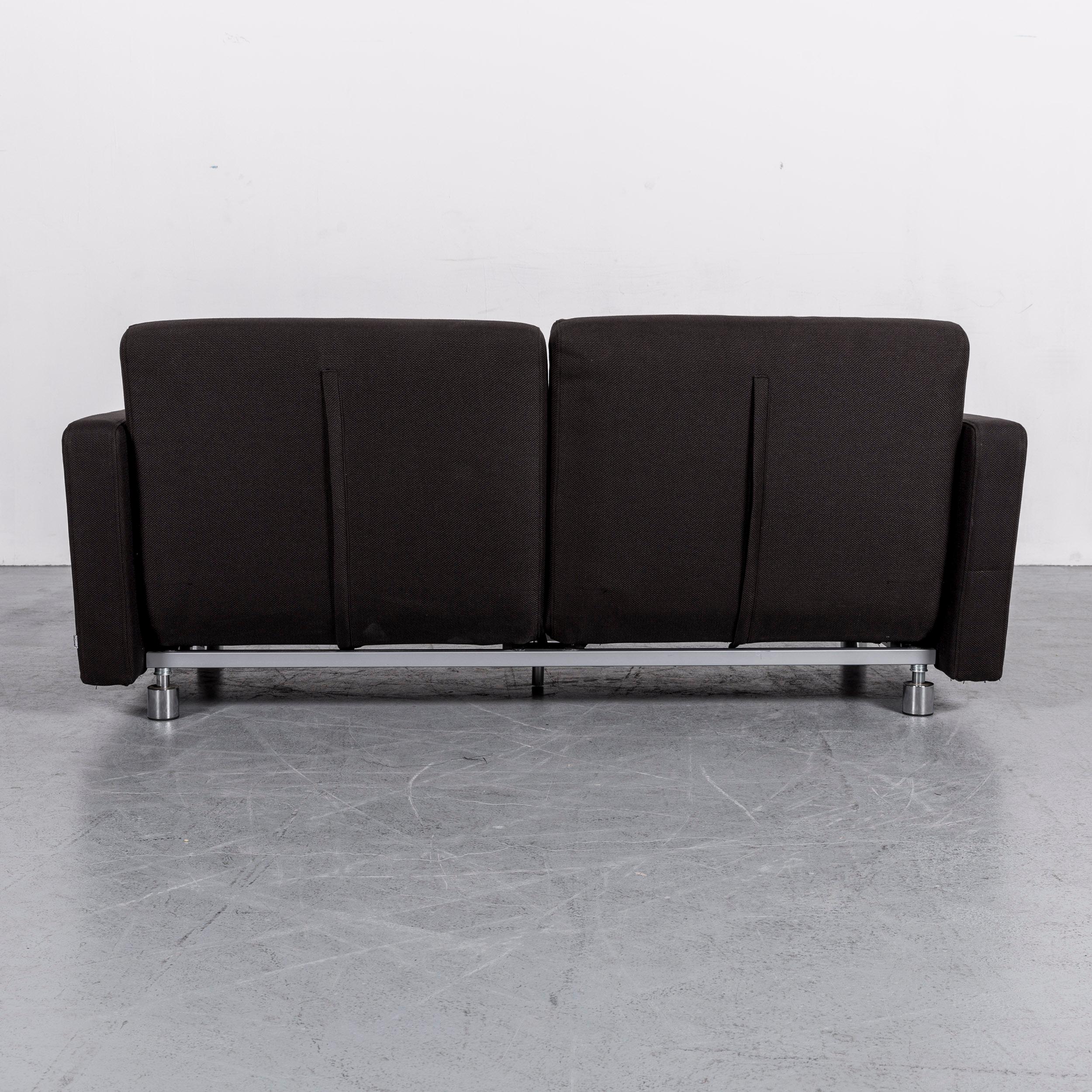BoConcept Melo Designer Fabric Sofa Black Two-Seat Couch with Function 2