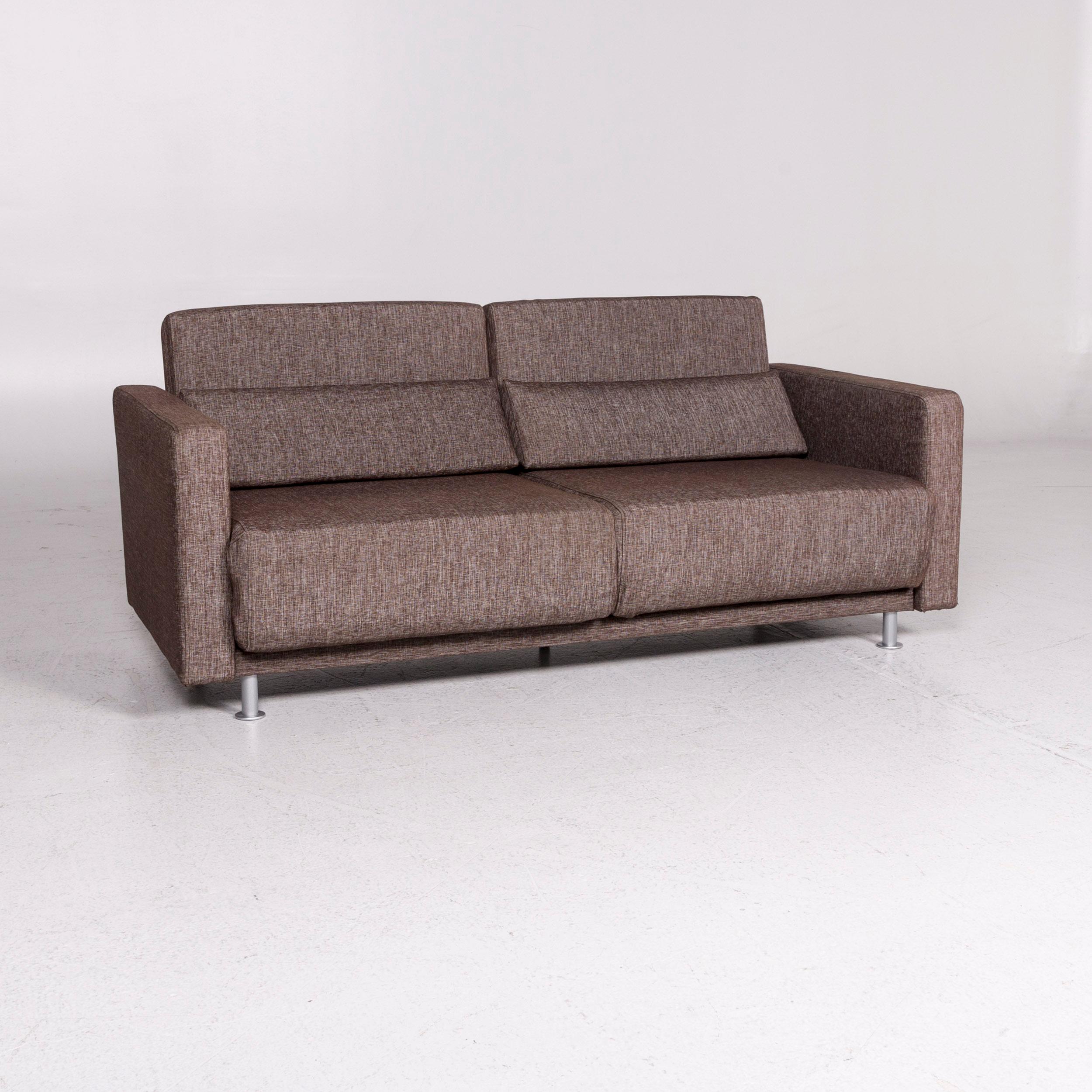 We bring to you a BoConcept Melo fabric sofa bed brown sofa sleep function function couch.

 

 Product measurements in centimeters:
 

Depth 87
Width 175
Height 82
Seat-height 39
Rest-height 50
Seat-depth 52
Seat-width 153
Back-height