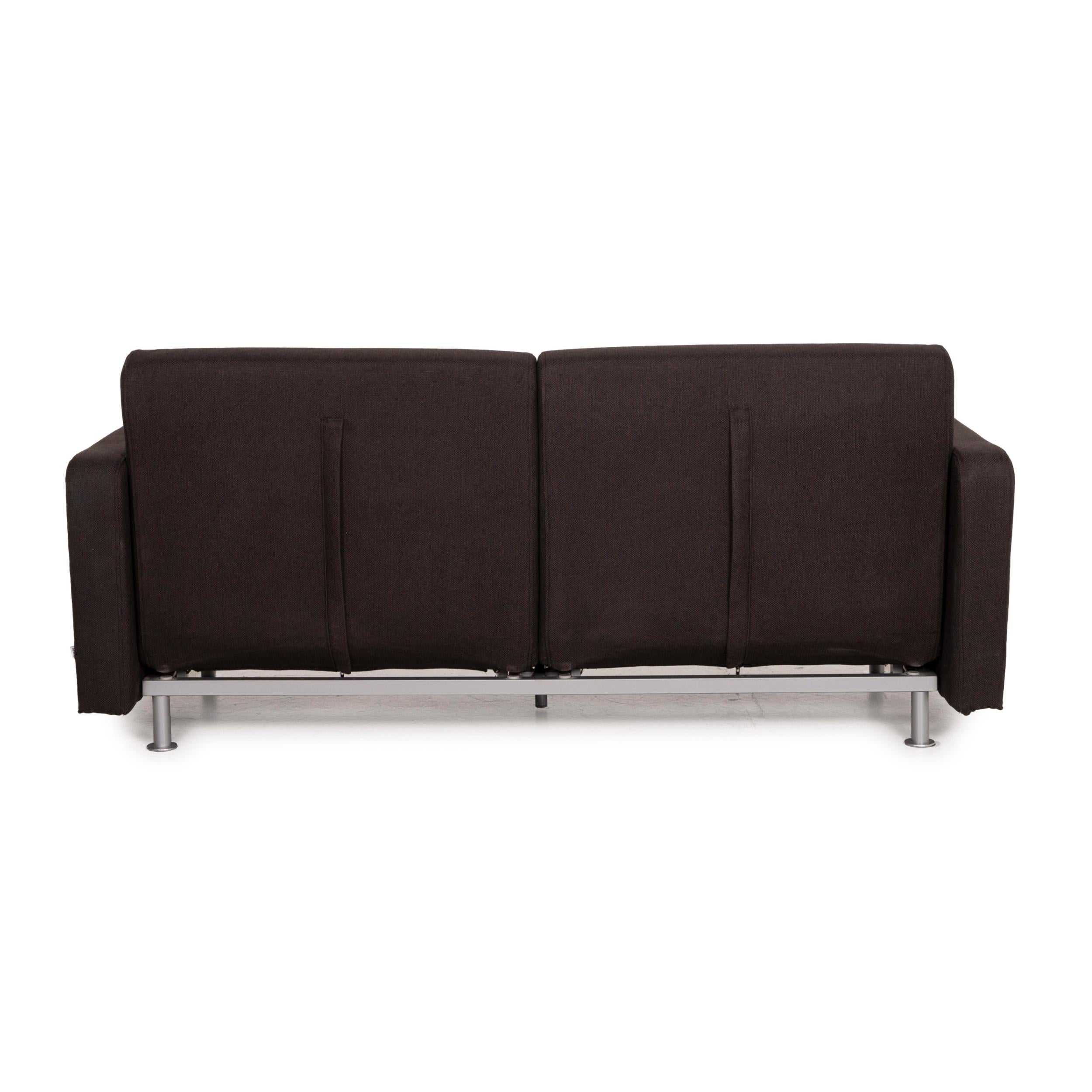 BoConcept Melo Fabric Sofa Brown Two-Seater Relax Function Sofa Bed Dark Brown 2