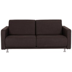 BoConcept Melo Fabric Sofa Brown Two-Seater Relax Function Sofa Bed Dark Brown