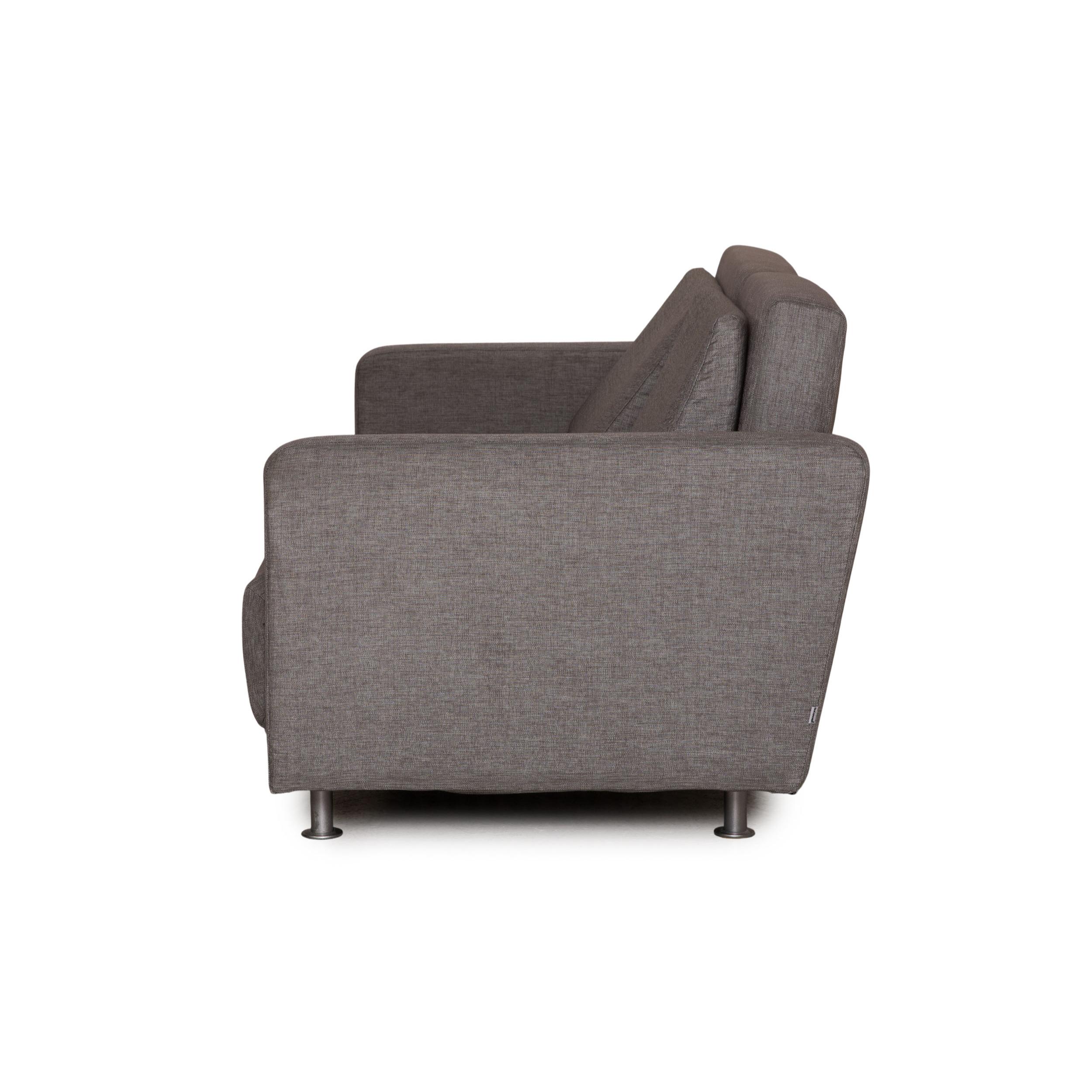 BoConcept Melo Sofa Fabric Gray Two-Seater Couch Function Sleeping Function 6