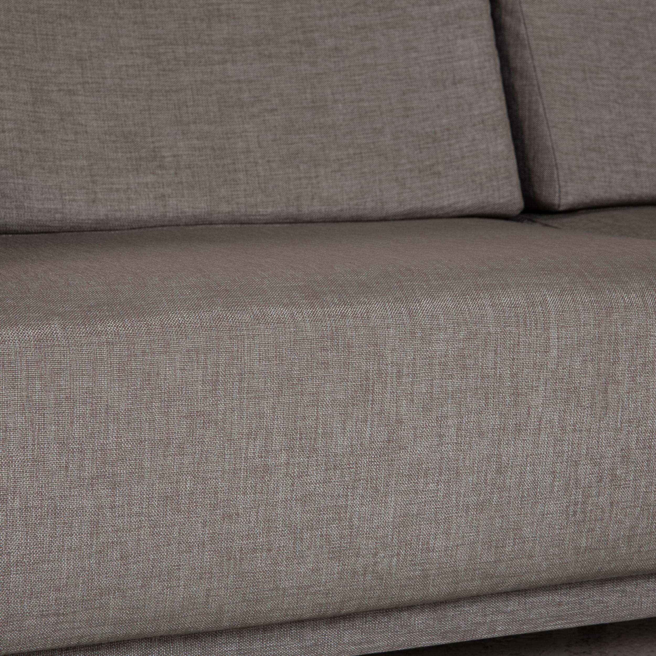 Lithuanian BoConcept Melo Sofa Fabric Gray Two-Seater Couch Function Sleeping Function