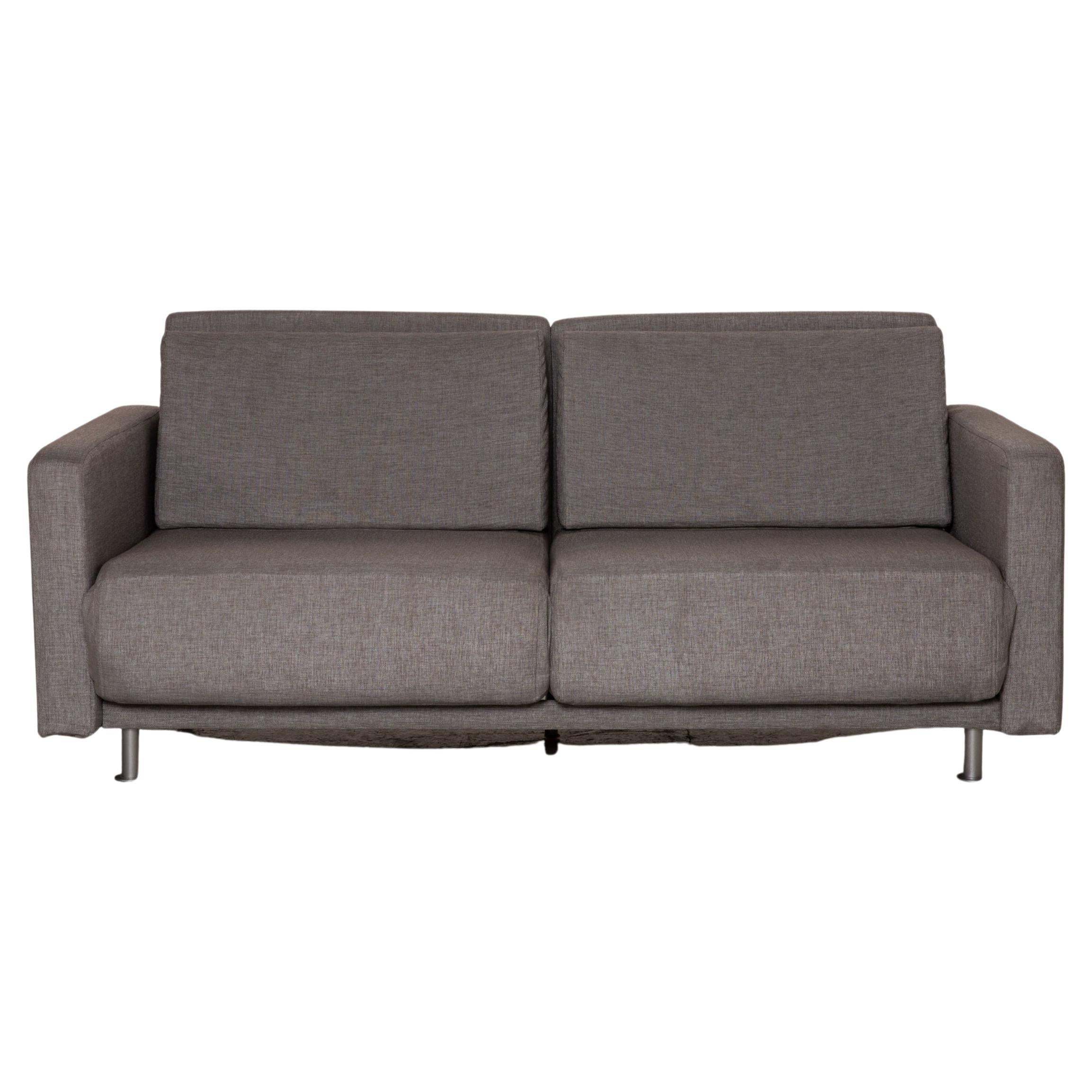 BoConcept Melo Sofa Fabric Gray Two-Seater Couch Function Sleeping Function
