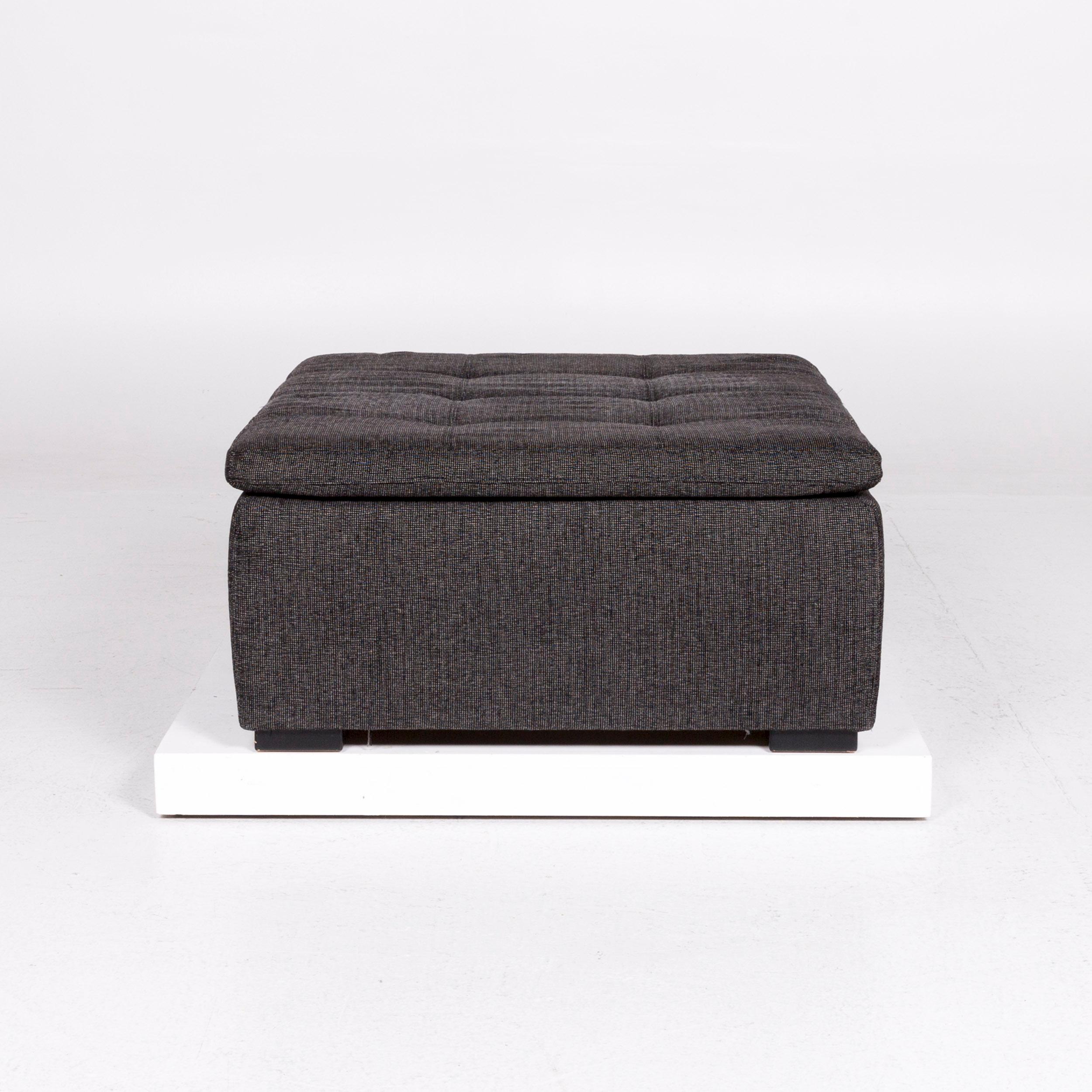 Boconcept Mezzo Fabric Sofa Set Anthracite Black Gray 1 Two-Seat 1 Armchair For Sale 12
