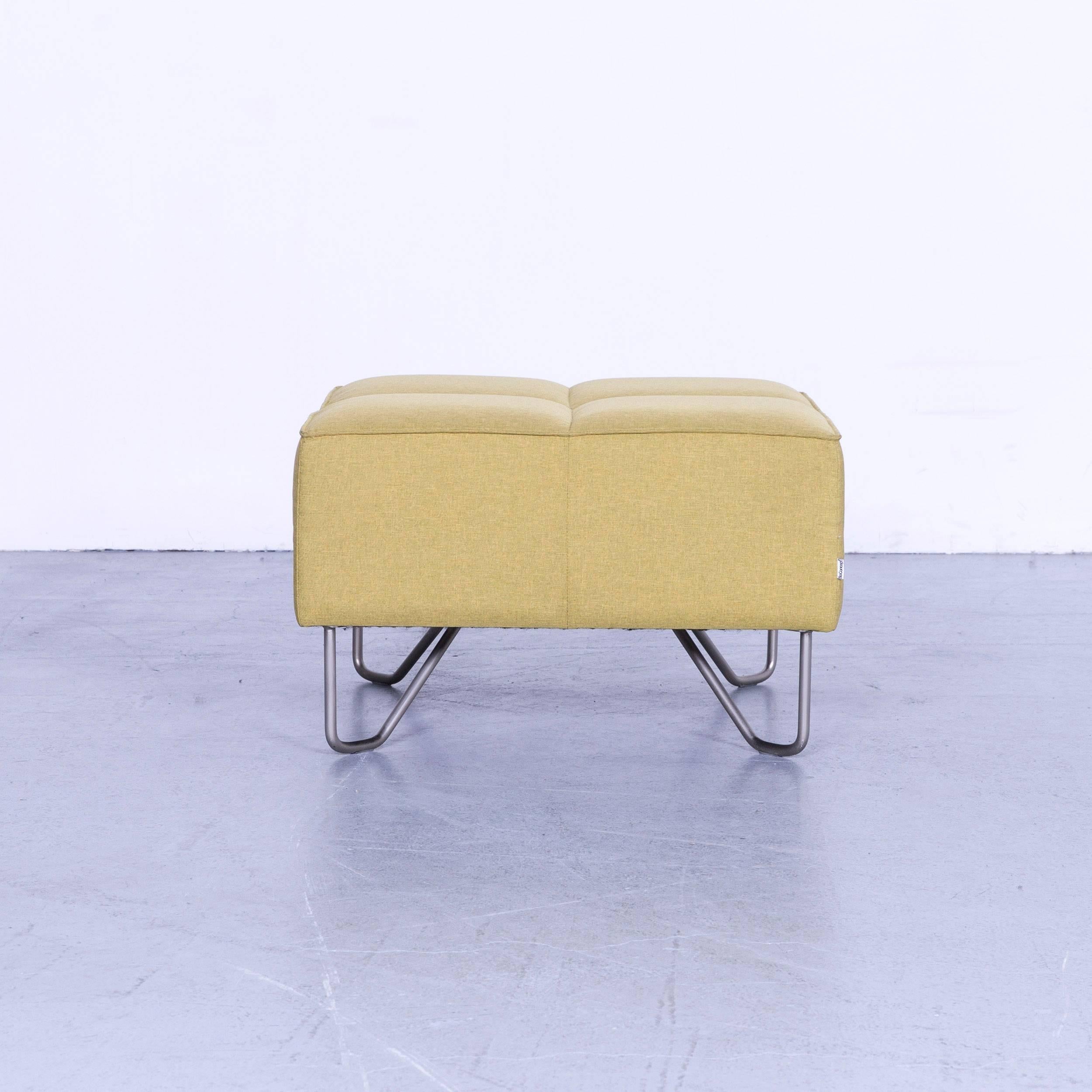 BoConcept Milos Fabric Sofa Set Green Couch Three-Seat Foot-Stool 8