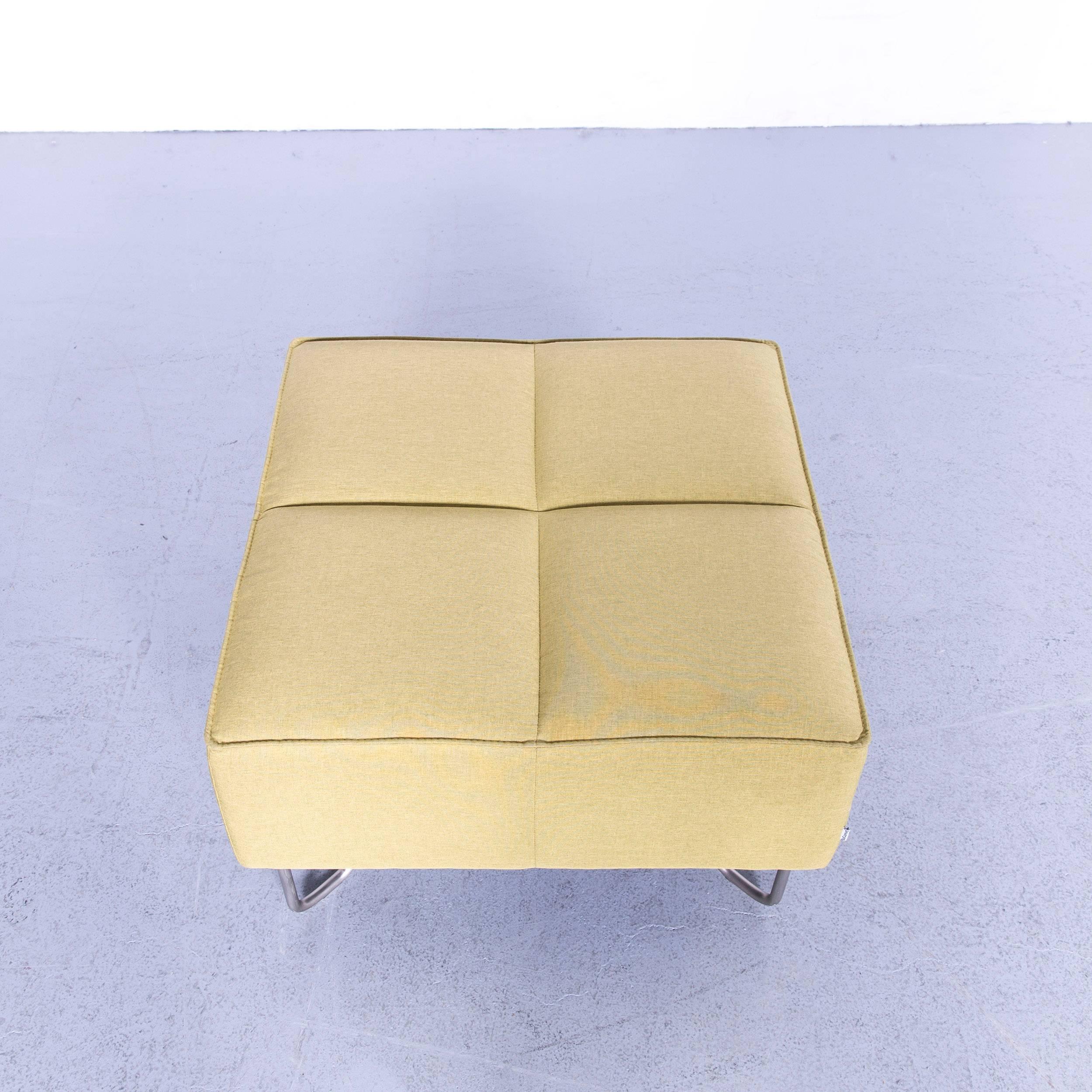 BoConcept Milos Fabric Sofa Set Green Couch Three-Seat Foot-Stool 9