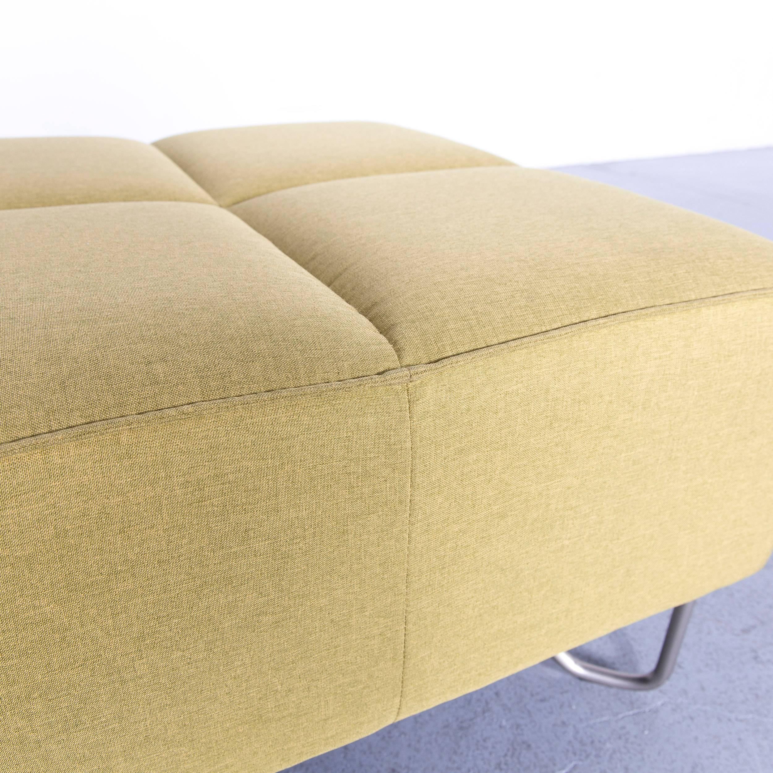 BoConcept Milos Fabric Sofa Set Green Couch Three-Seat Foot-Stool 10