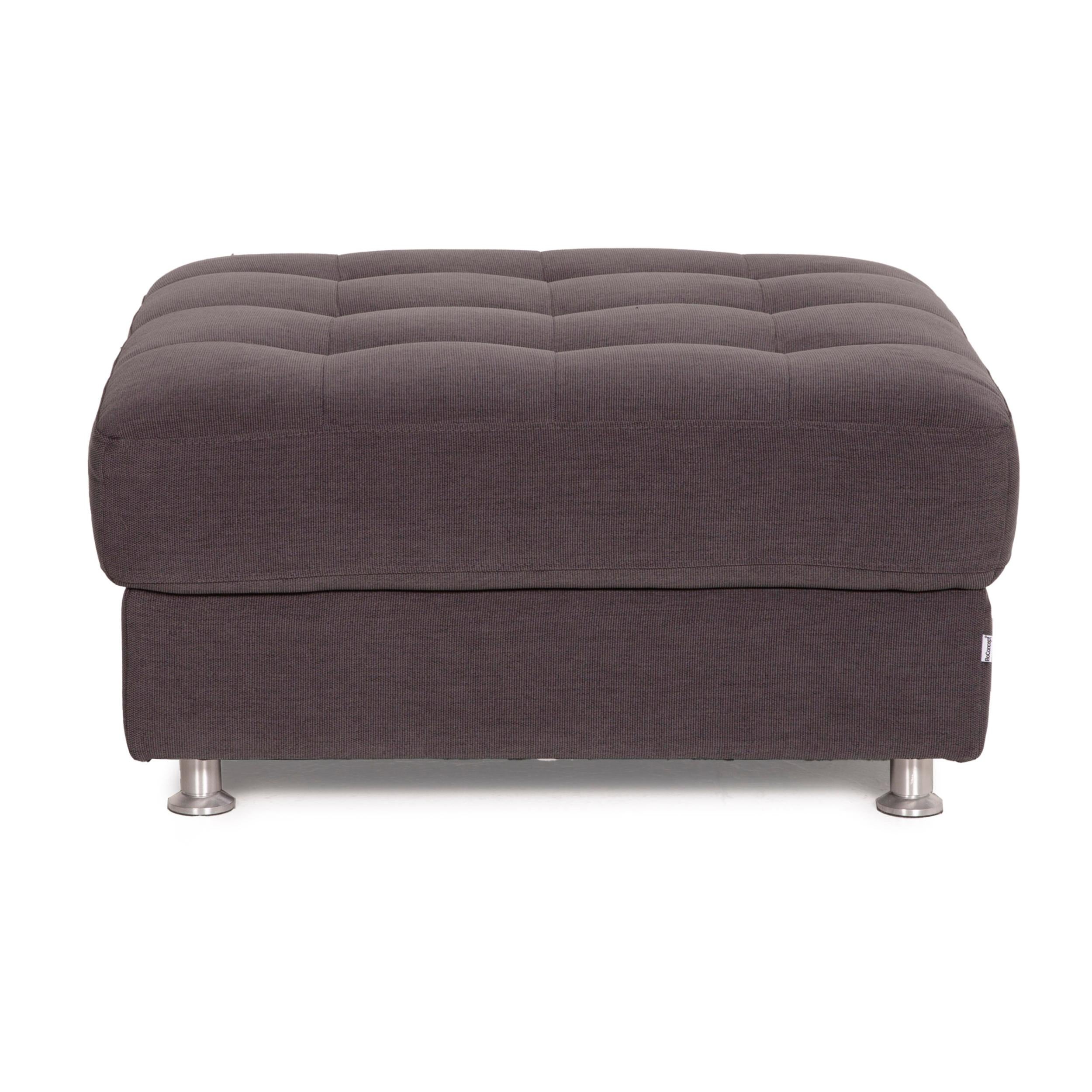 Boconcept Osaka Fabric Sofa Set Gray 2x Two-Seater 1x Stool Set 9